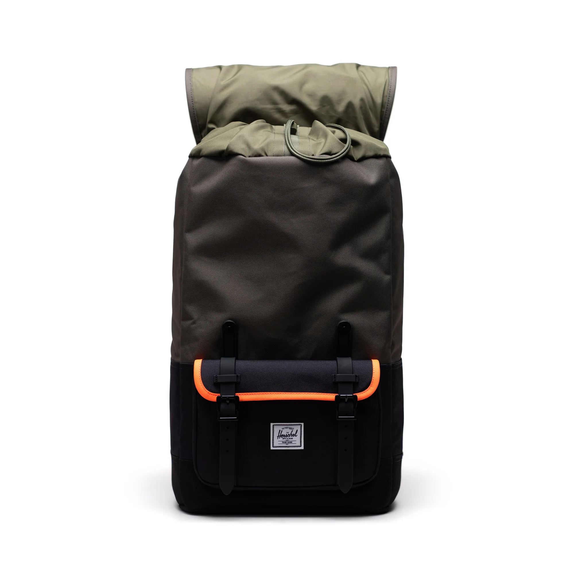 Herschel Little America Pro, ivy green/black/shocking orange - Image 4