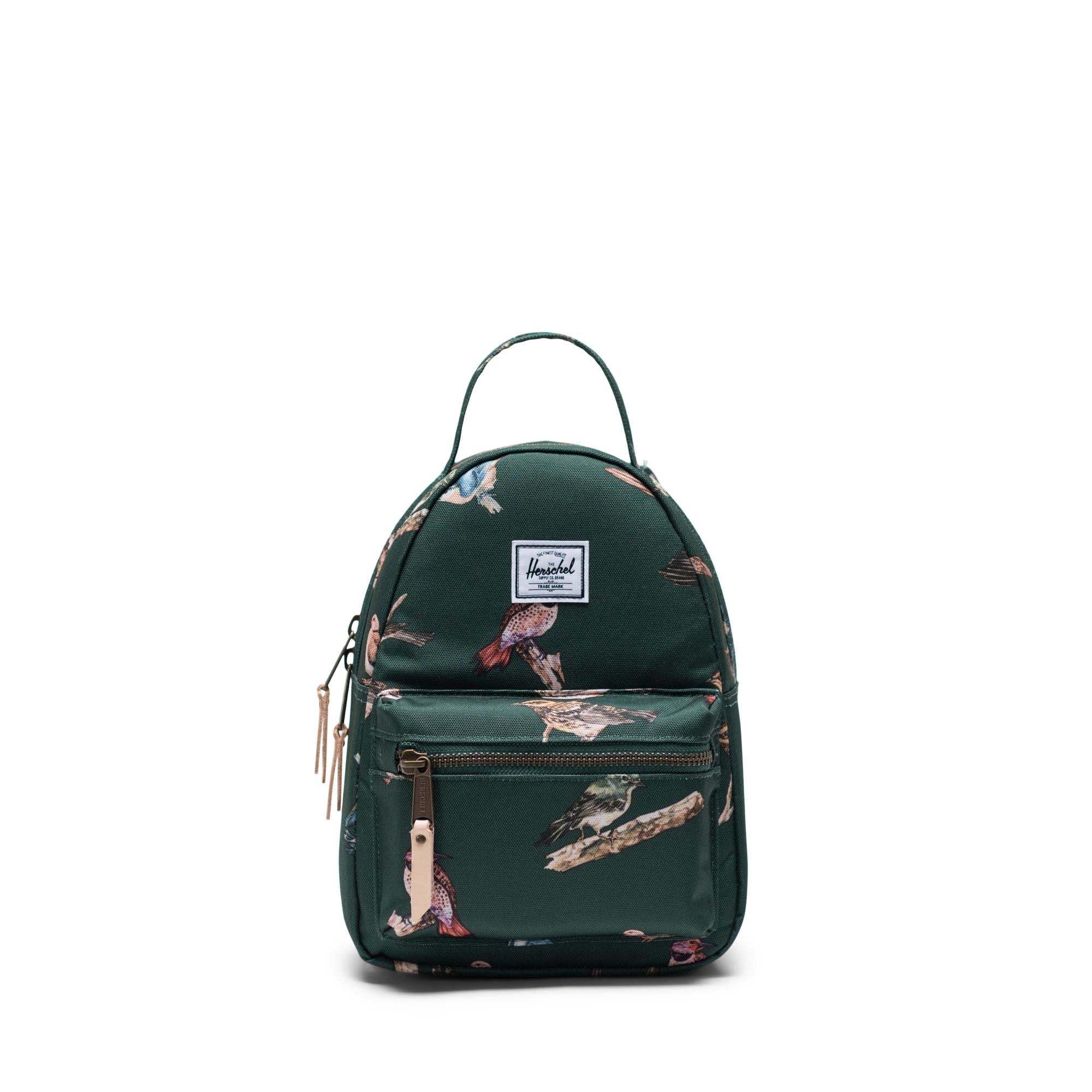 Herschel Nova Mini backpack - Birds of Herschel, dark green