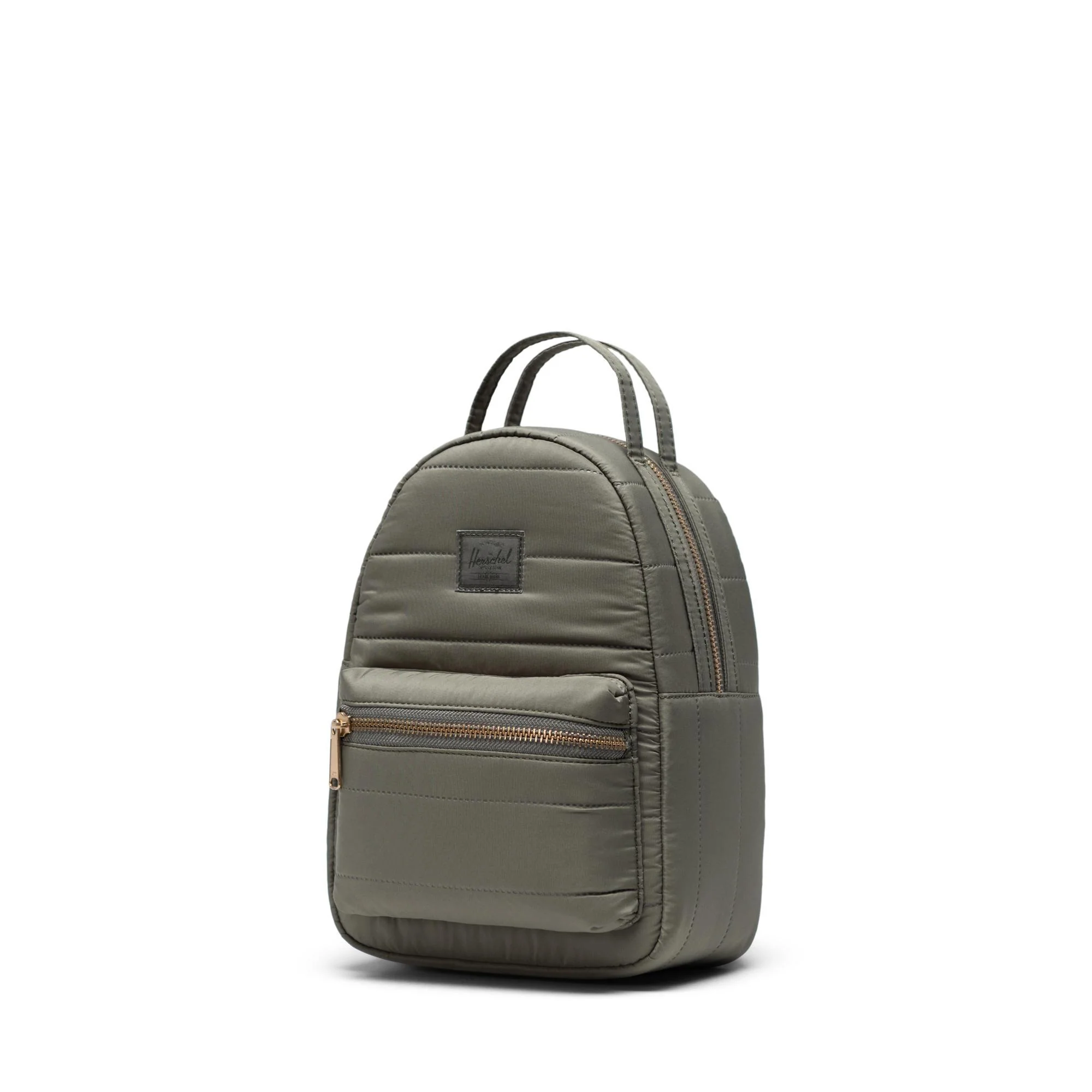 Herschel Nova mini quilted backpack, dusty olive - Image 2