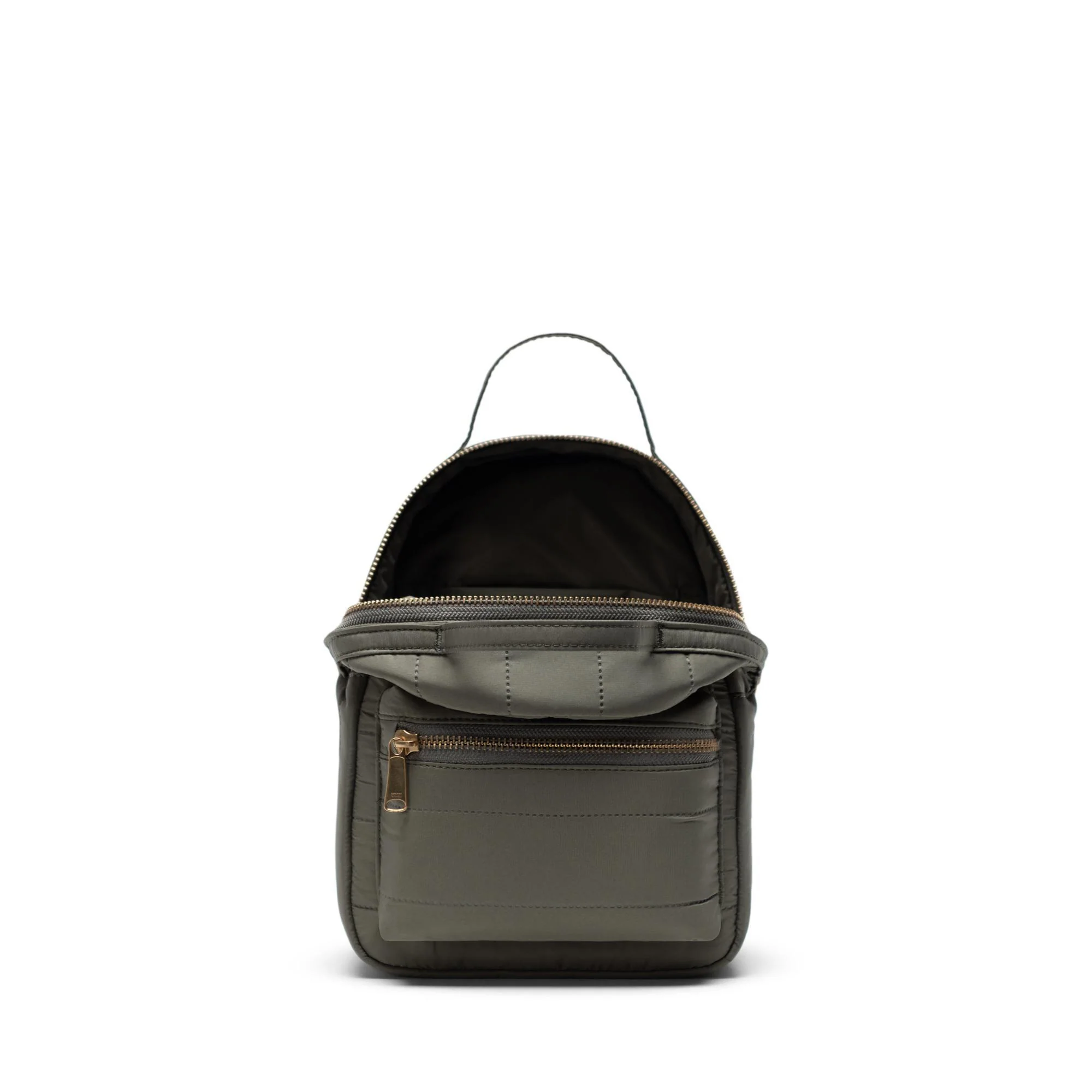 Herschel Nova mini quilted backpack, dusty olive - Image 4