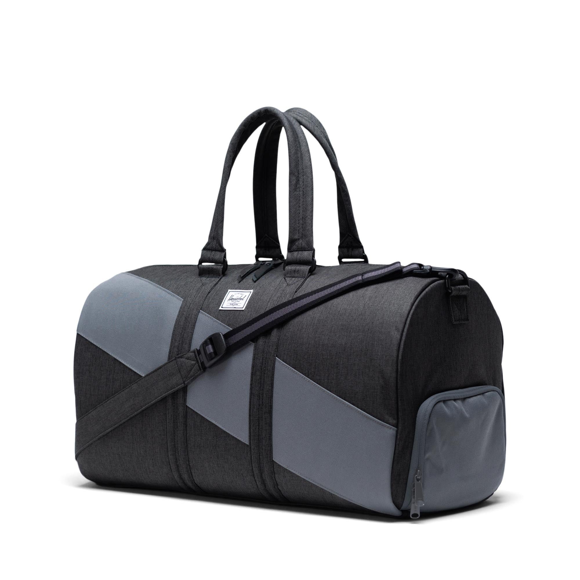 Herschel Novel Duffel Bag, Black Crosshatch/Quiet Shade/Periscope - Image 3