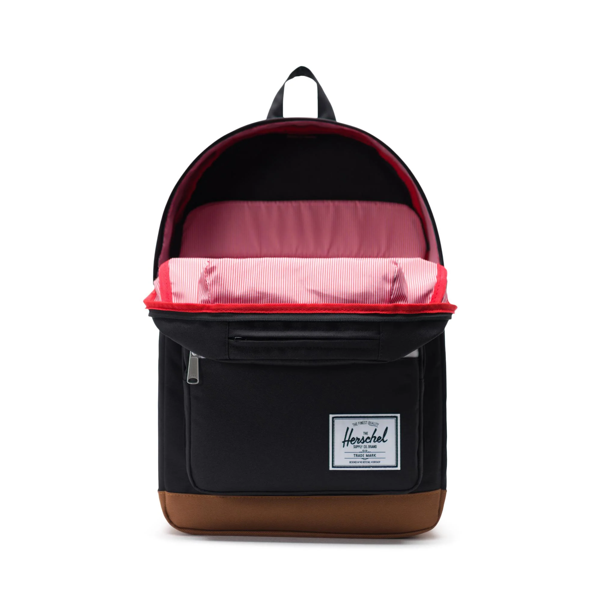 Herschel Pop Quiz backpack, black/saddle brown - Image 4