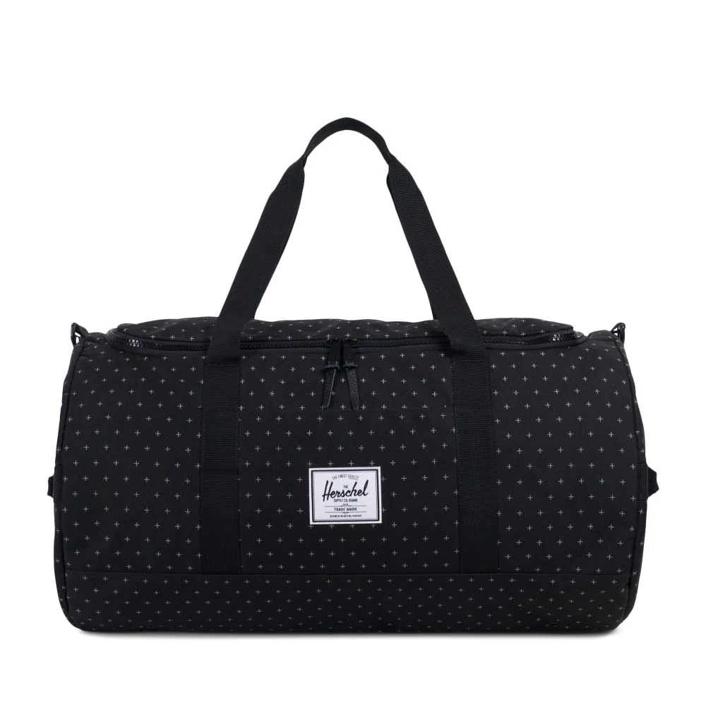 Herschel Sutton duffle, Black Gridlock