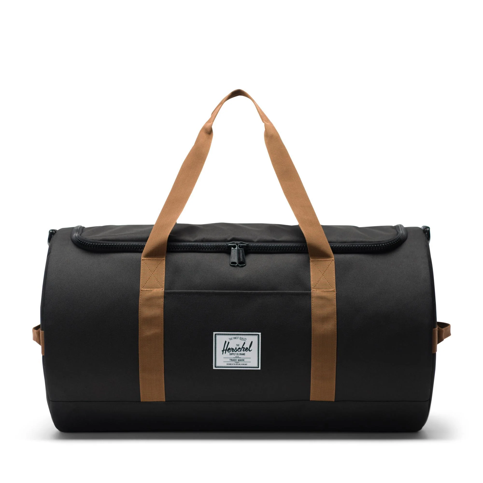 Herschel Sutton duffle, Black/Saddle Brown