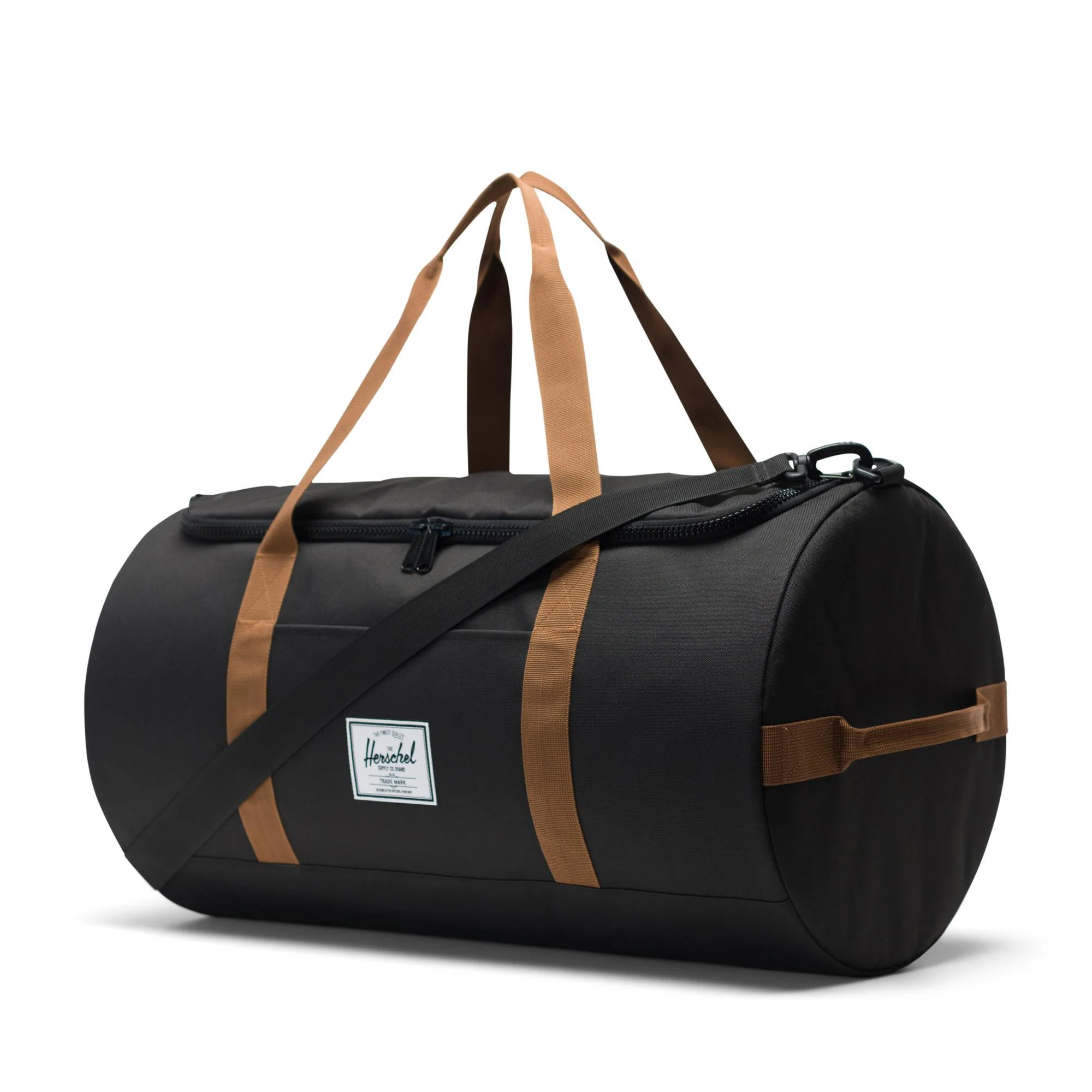 Herschel Sutton duffle, Black/Saddle Brown - Image 2