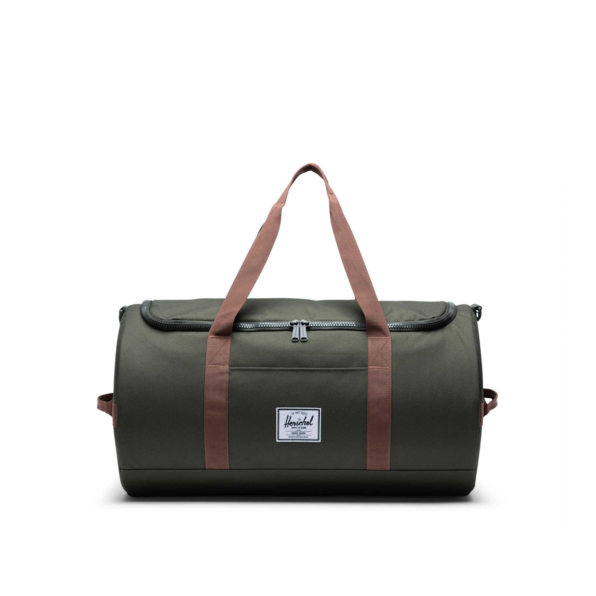 Herschel Sutton duffle, dark olive/saddle