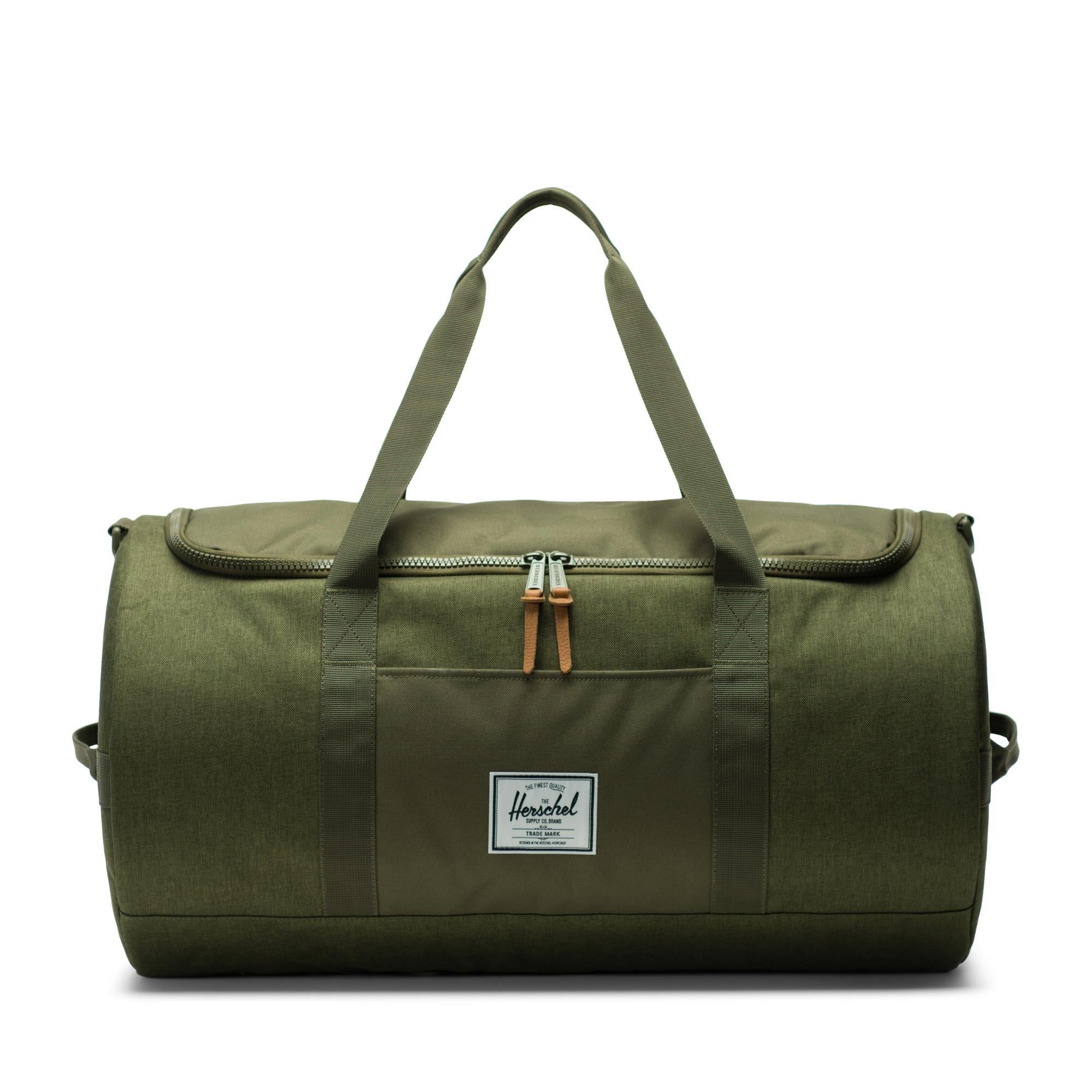 Herschel Sutton duffle - olive night crosshatch
