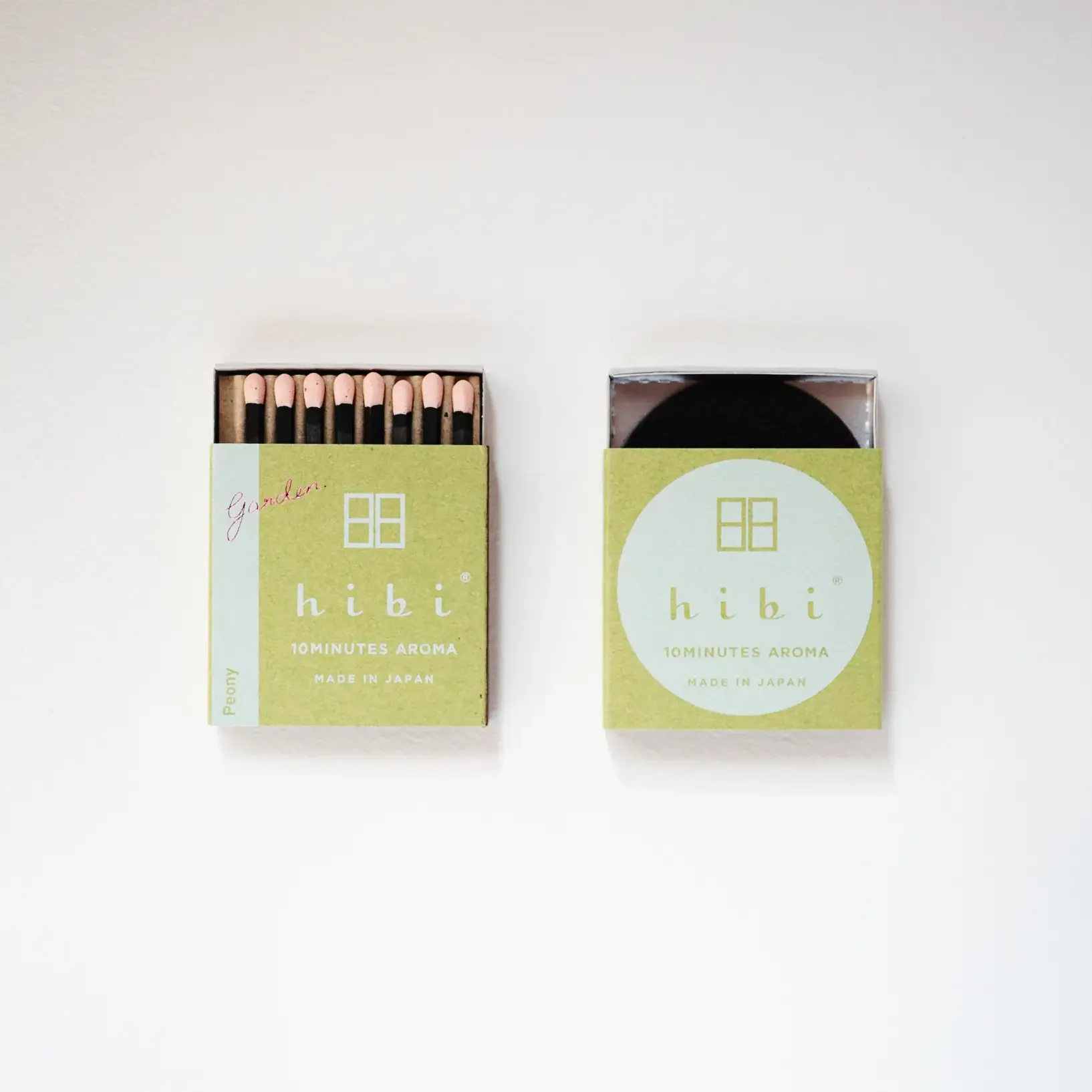 hibi 10MINUTES Aroma Incense Match, peony