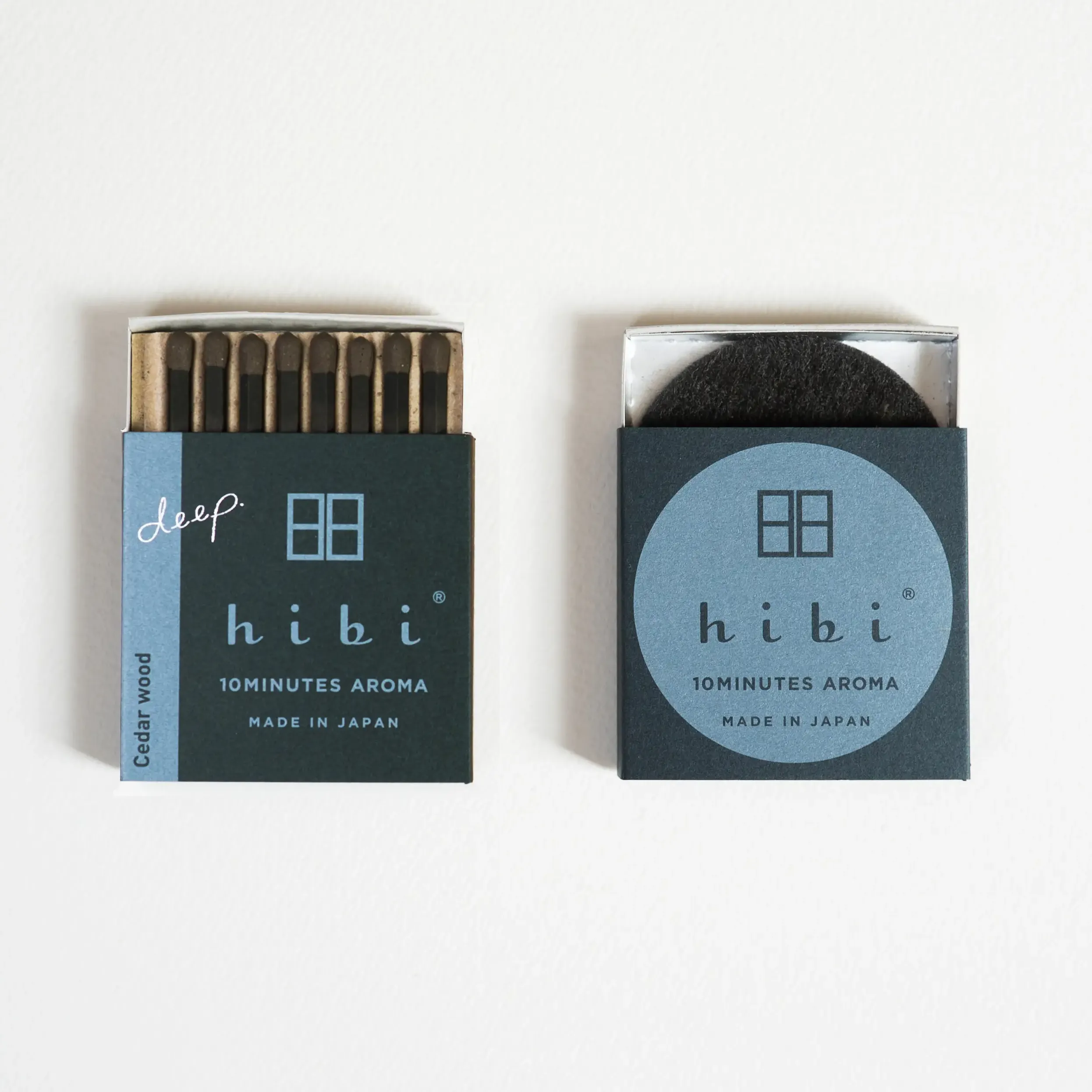 hibi 10MINUTES Aroma Incense Match, cedar wood