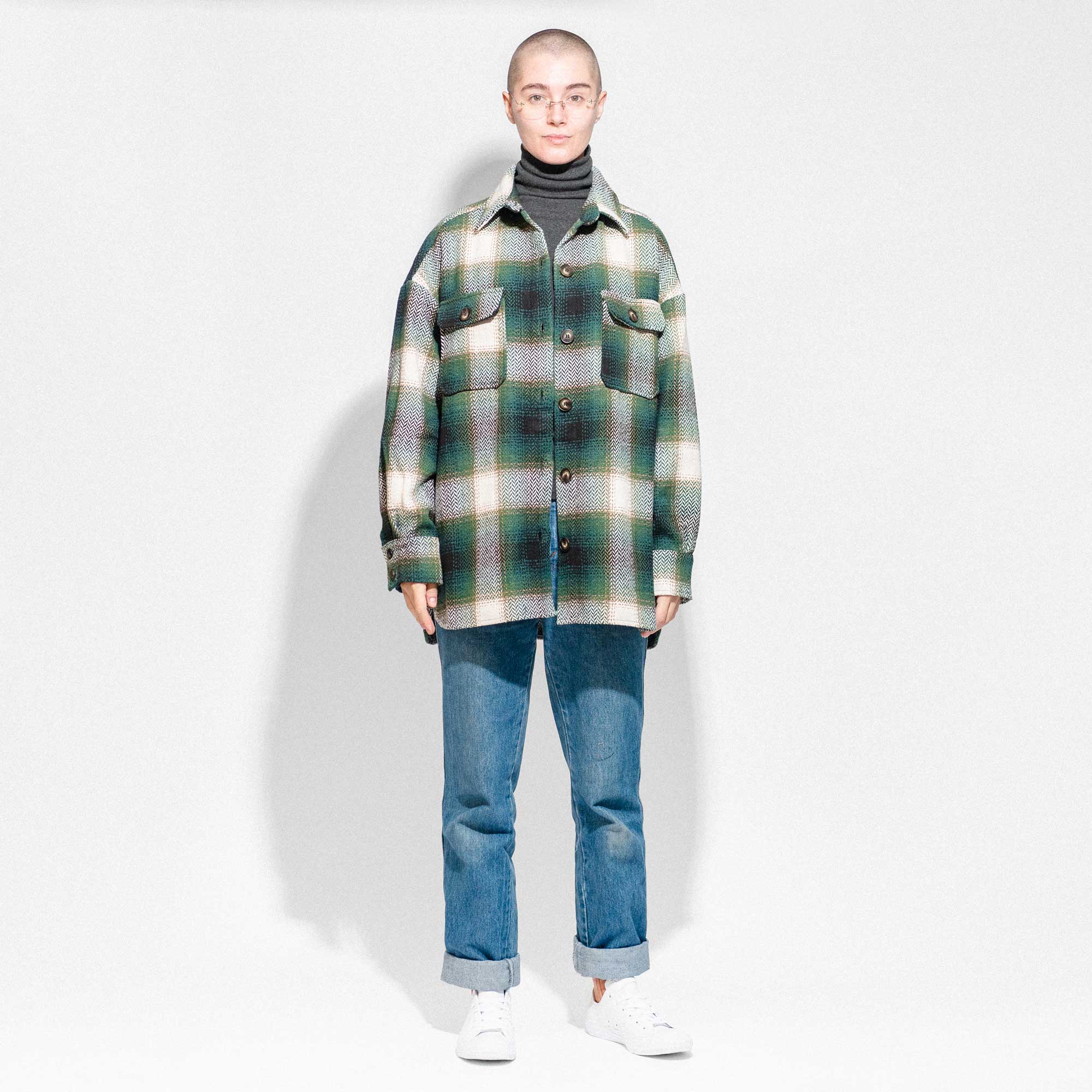 Hume Herringbone Plaid Jacket