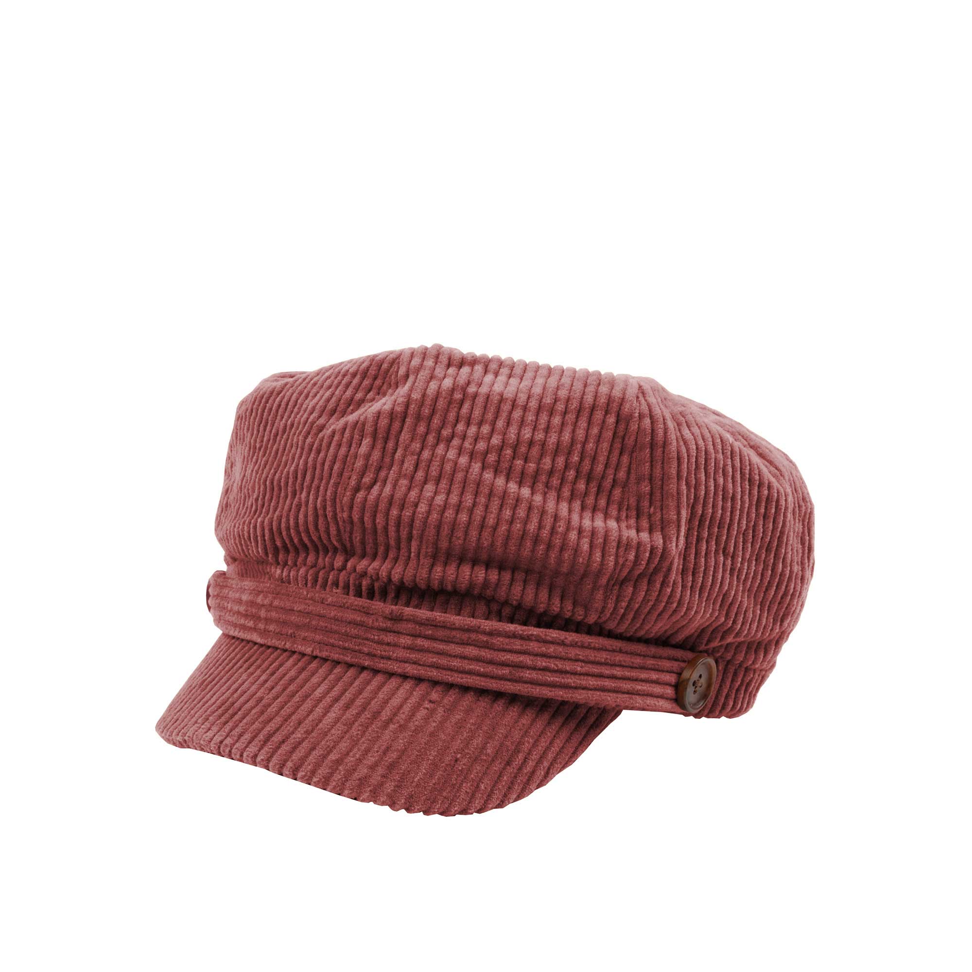 Hume Womens Corduroy Newsboy Cap, burgundy