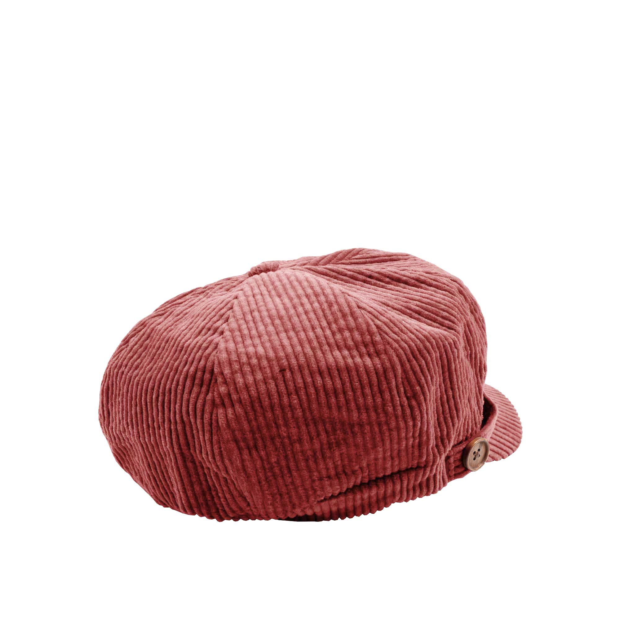 Hume Womens Corduroy Newsboy Cap, burgundy - Image 2