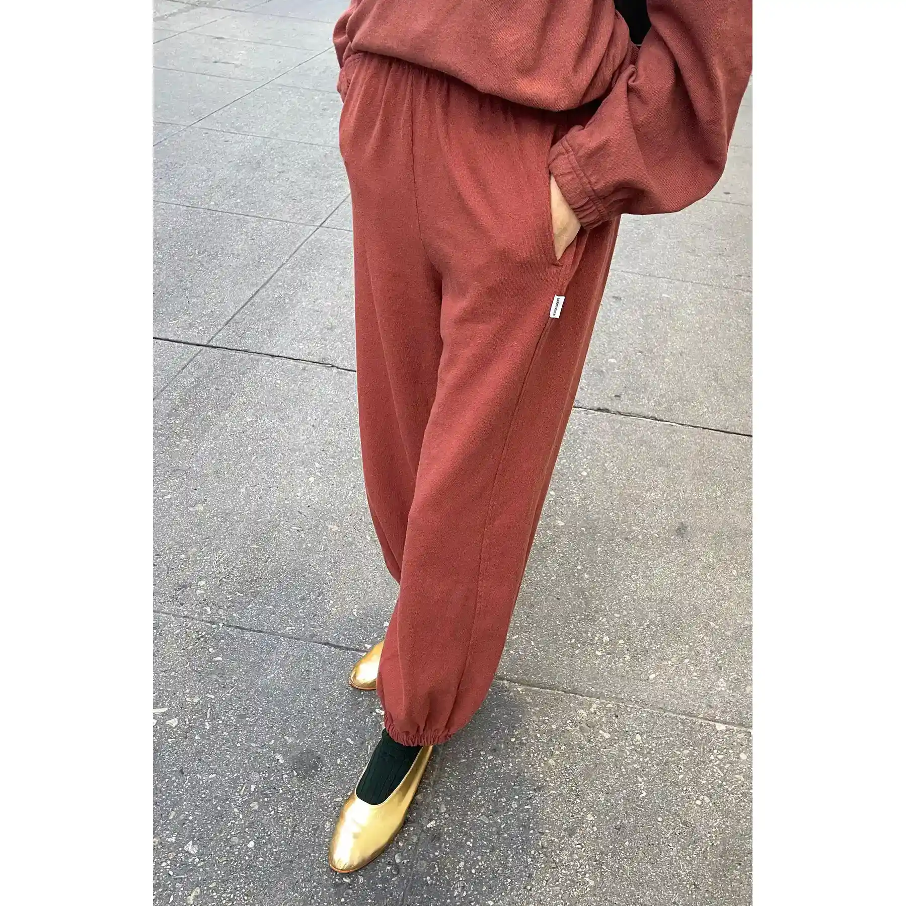 Le Bon Shoppe Womens Balloon Pants, brick