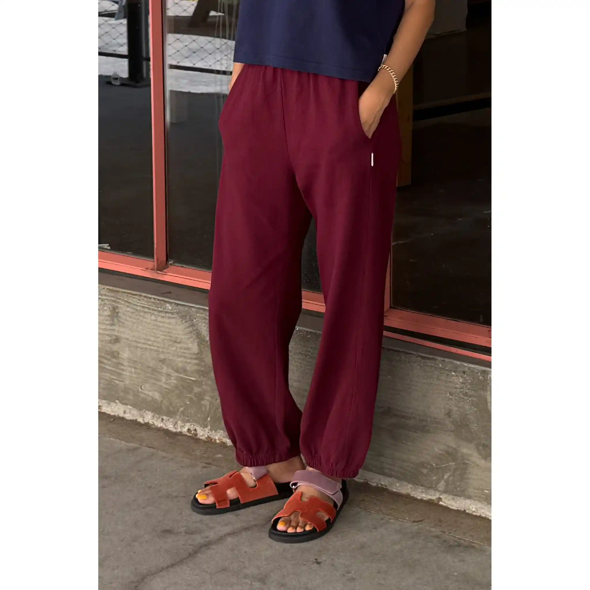 Le Bon Shoppe Womens Balloon Pants, cabernet - Image 2