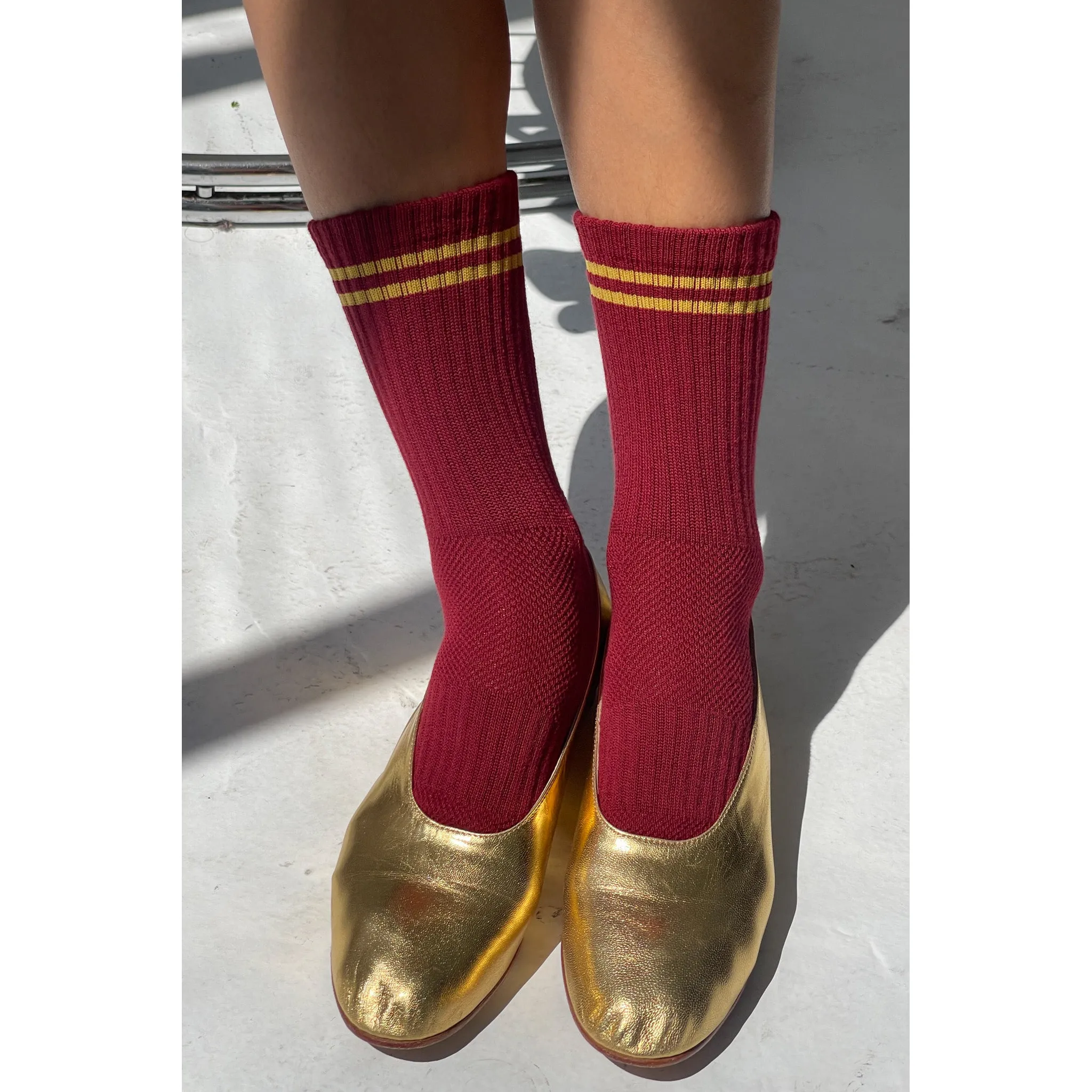 Le Bon Shoppe Boyfriend Socks, cardinal