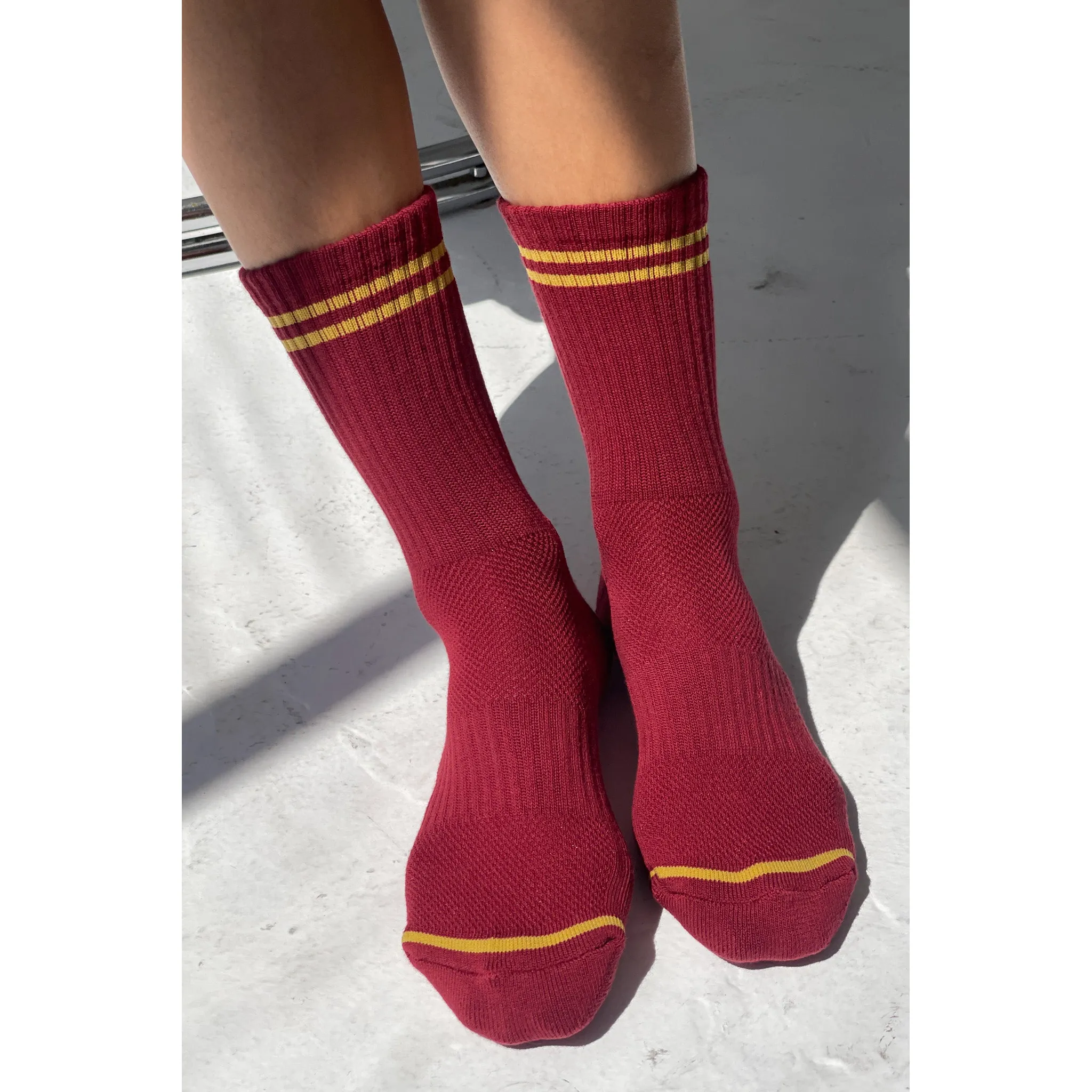 Le Bon Shoppe Boyfriend Socks, cardinal - Image 2