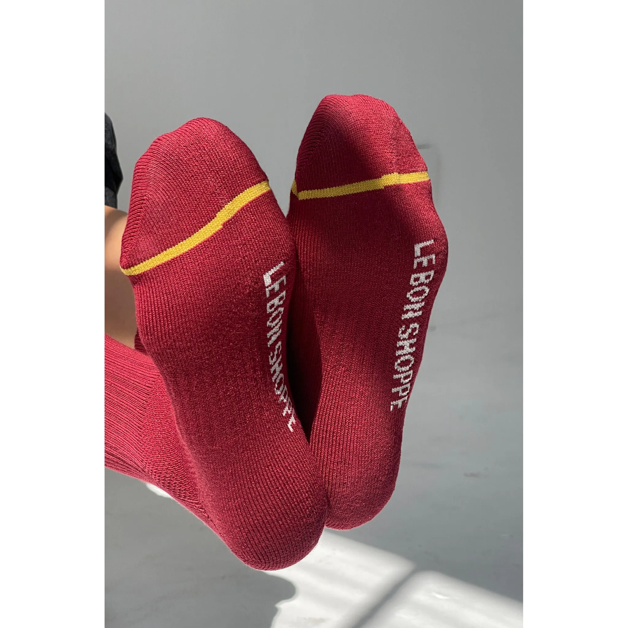 Le Bon Shoppe Boyfriend Socks, cardinal - Image 3