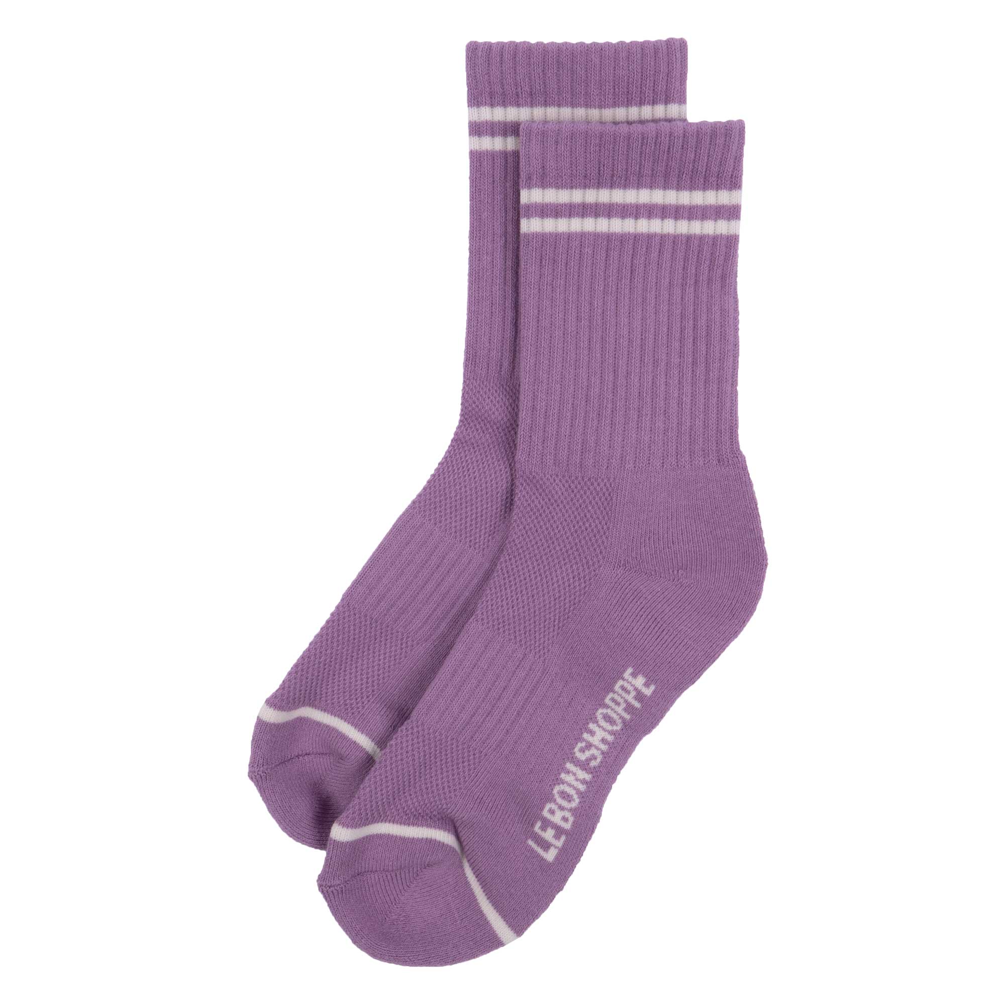 Le Bon Shoppe Boyfriend Socks, Grape