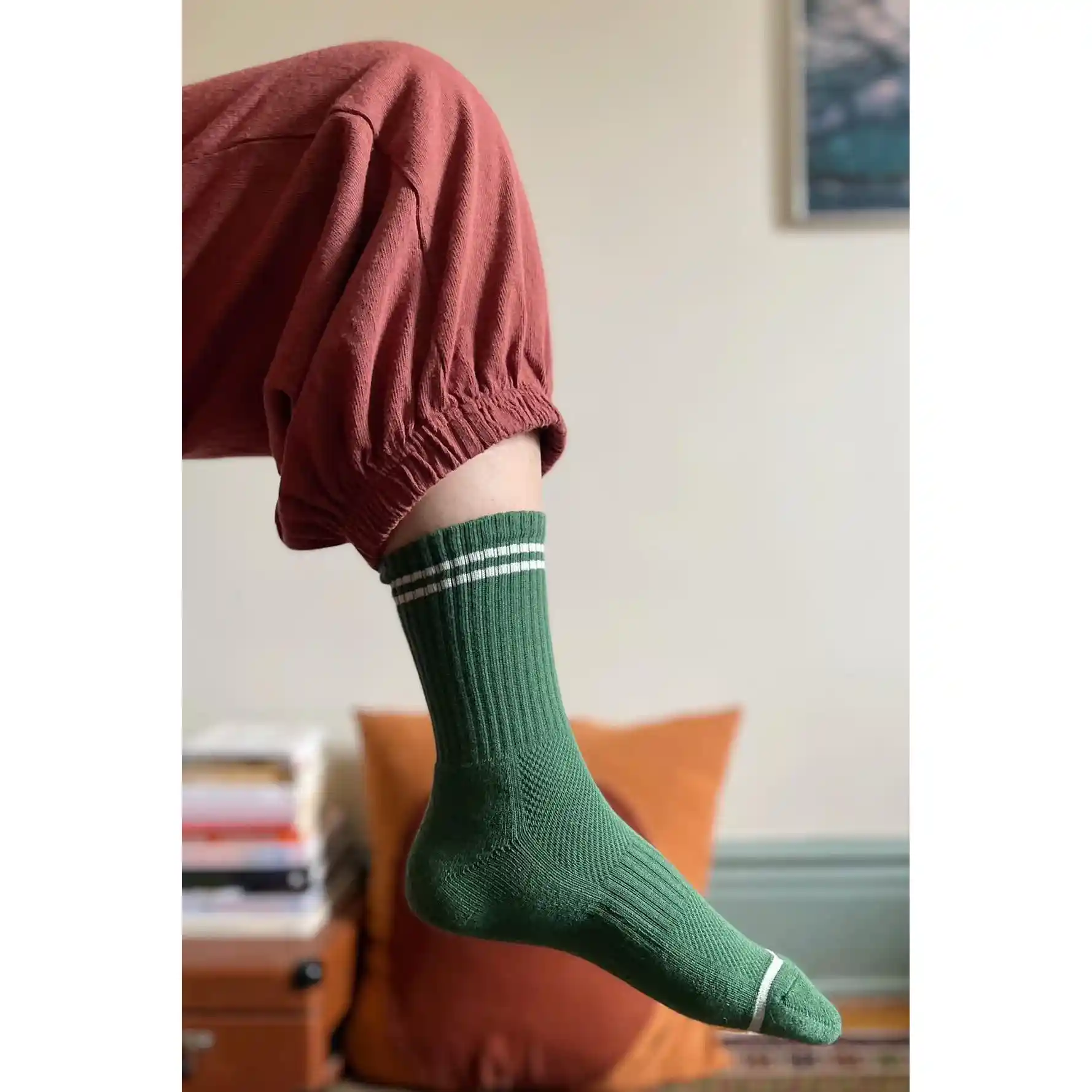 Le Bon Shoppe Boyfriend Socks, moss - Image 5