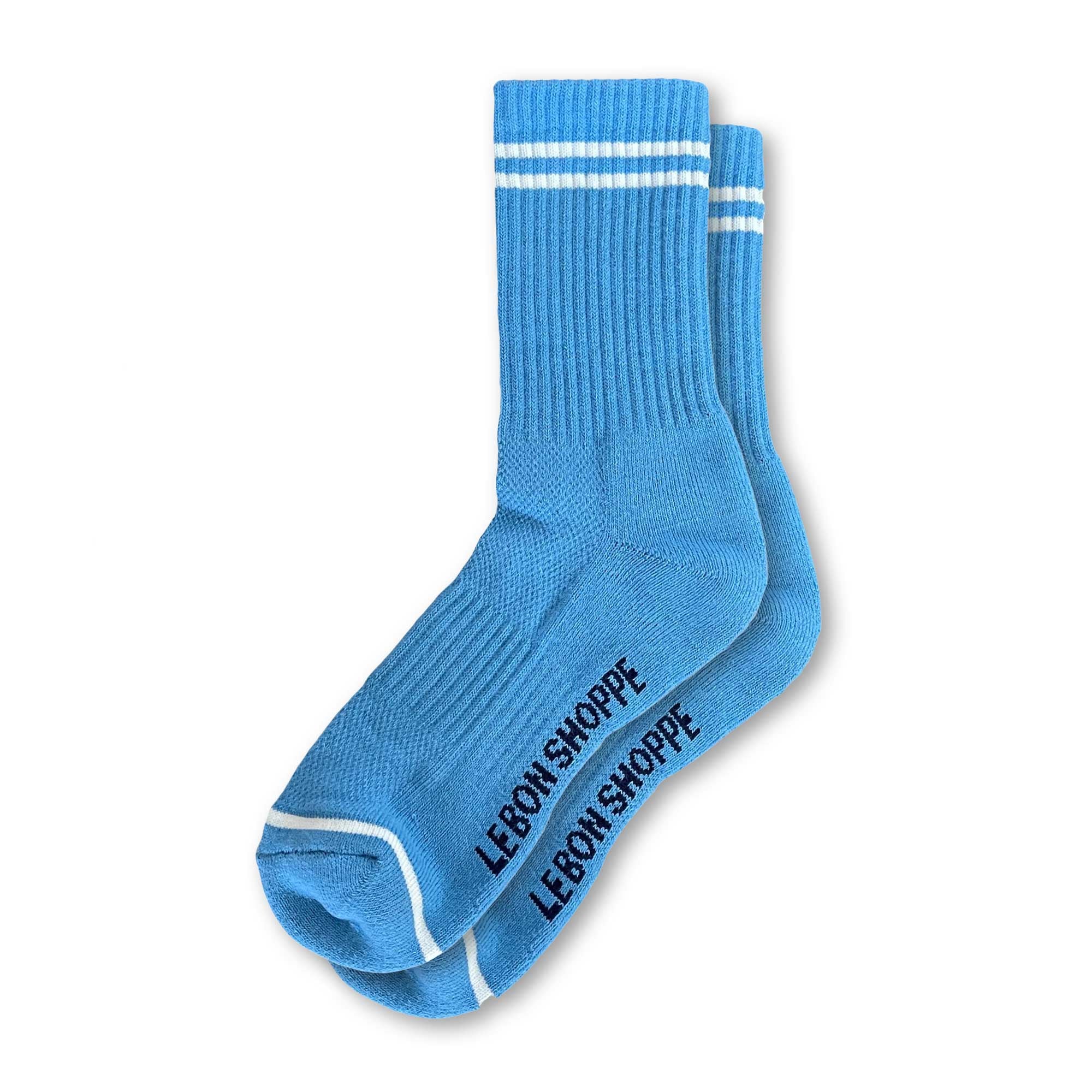Le Bon Shoppe Boyfriend Socks, Ocean Blue