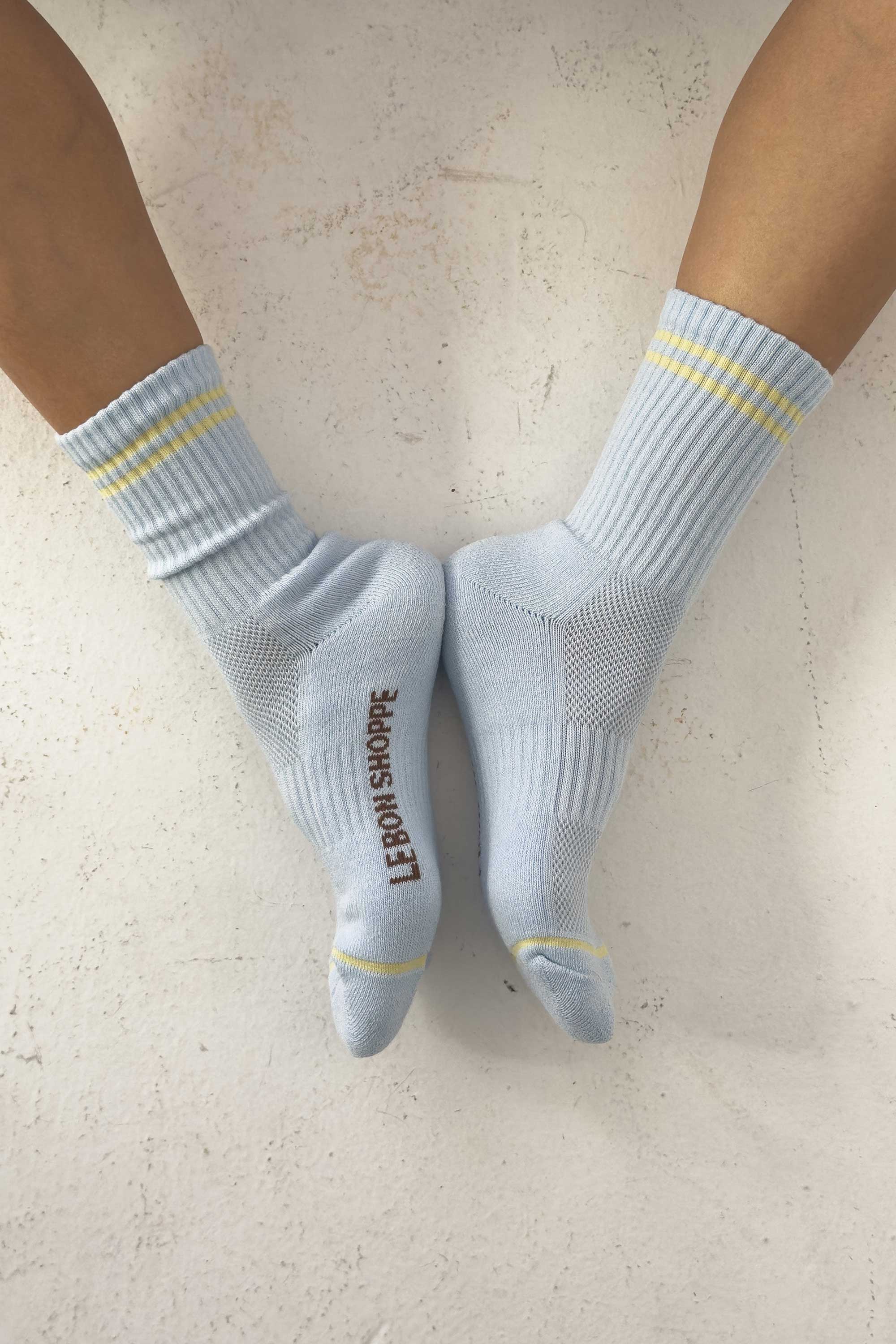Le Bon Shoppe Boyfriend Socks, pastel sky