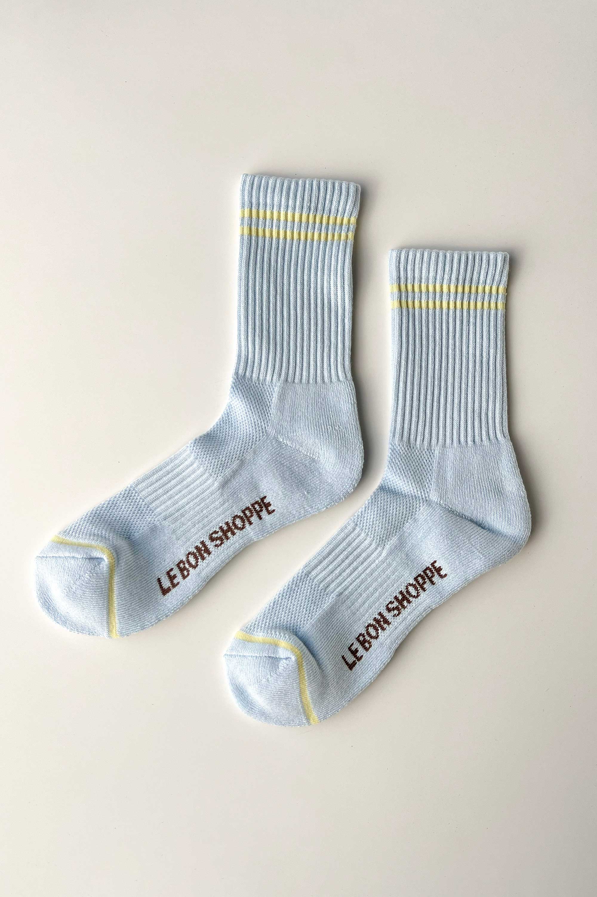 Le Bon Shoppe Boyfriend Socks, pastel sky - Image 4