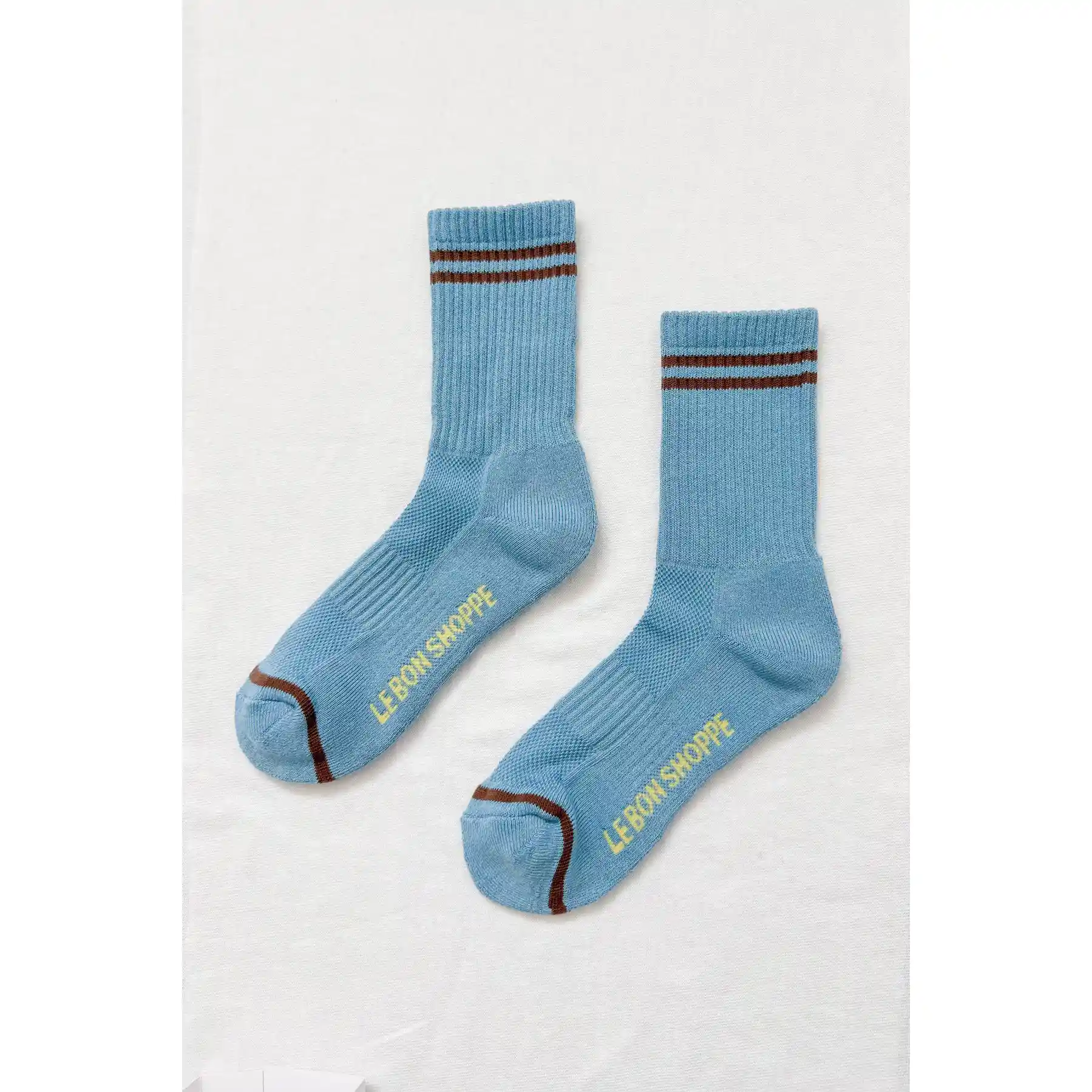 Le Bon Shoppe Womens Boyfriend Socks, powder blue - Image 3