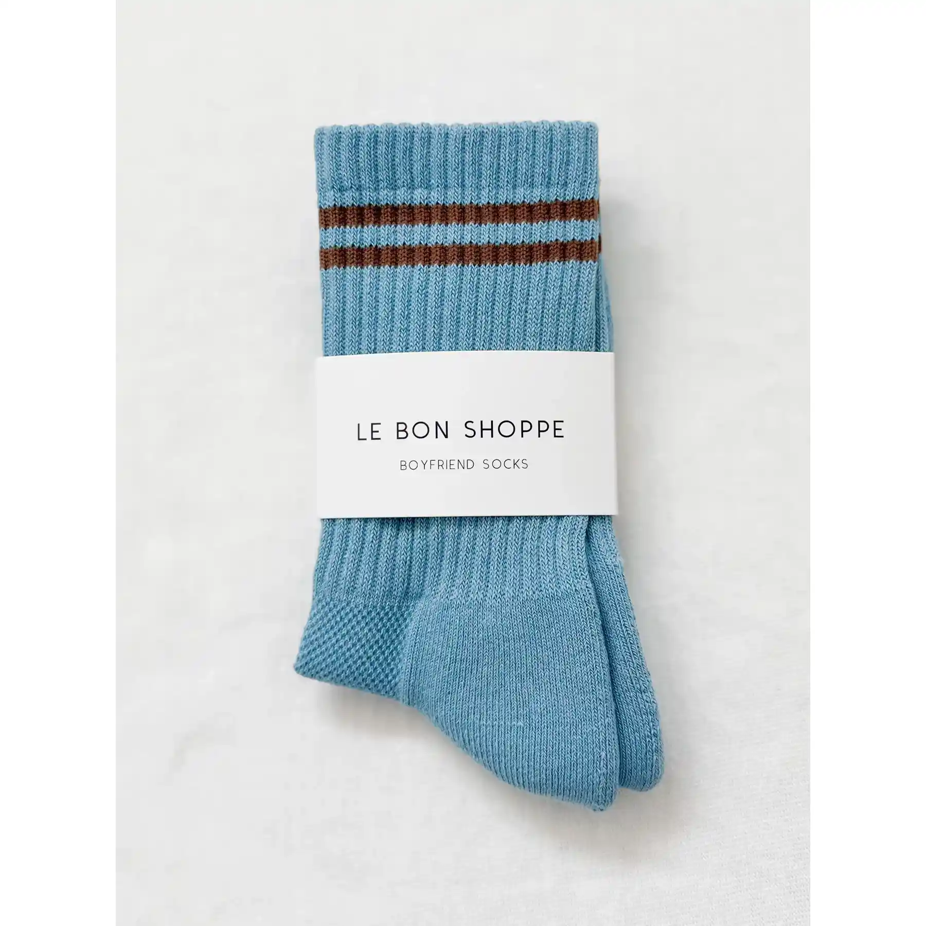 Le Bon Shoppe Womens Boyfriend Socks, powder blue - Image 4