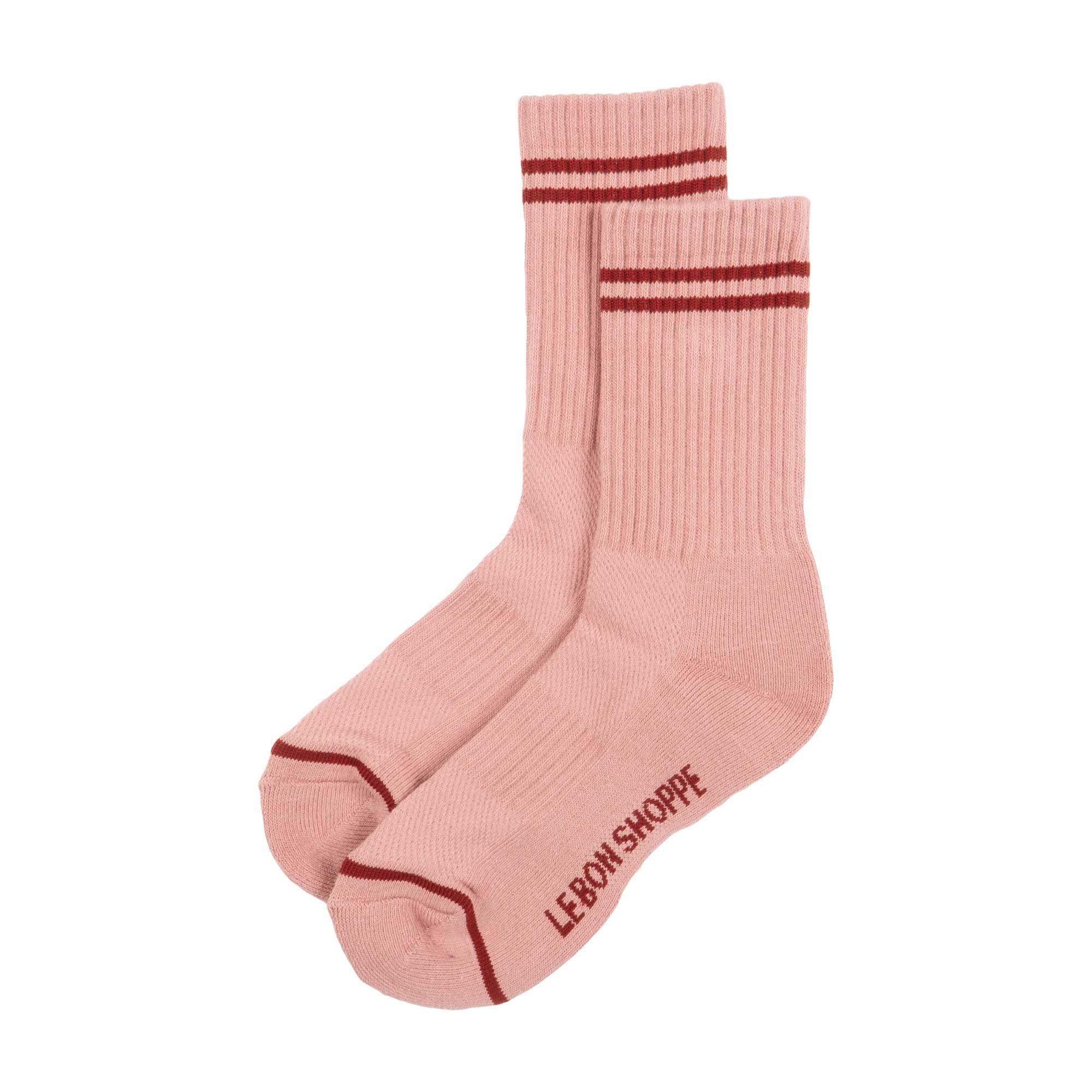Le Bon Shoppe Boyfriend Socks, Vintage Pink