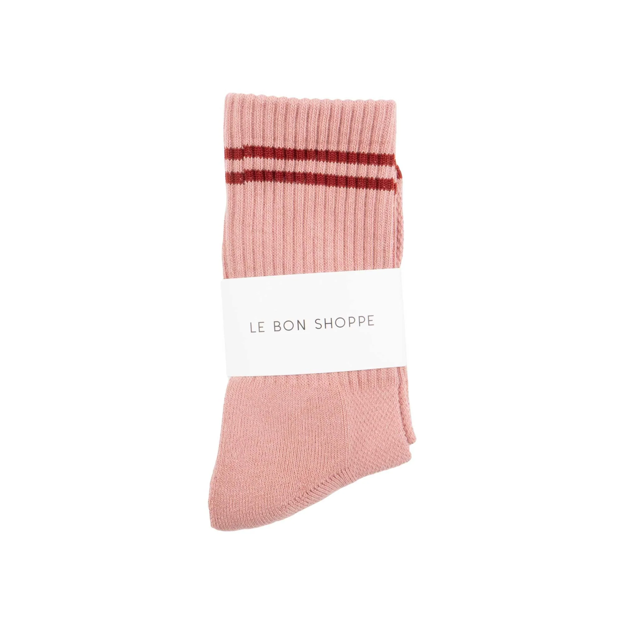 Le Bon Shoppe Boyfriend Socks, Vintage Pink - Image 2