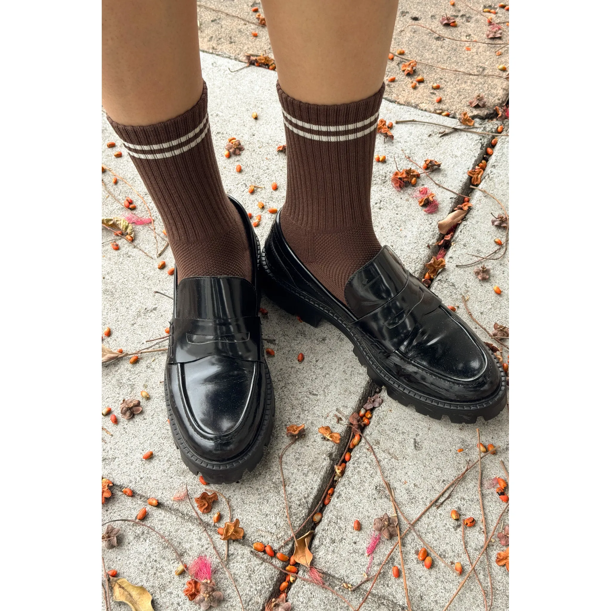 Le Bon Shoppe Boyfriend Socks, wood - Image 2