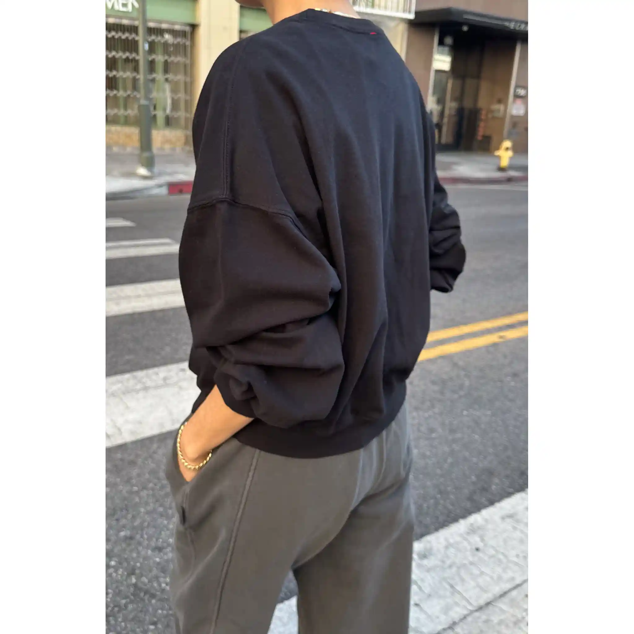 Le Bon Shoppe Cali Jersey Sweatshirt, true black - Image 4