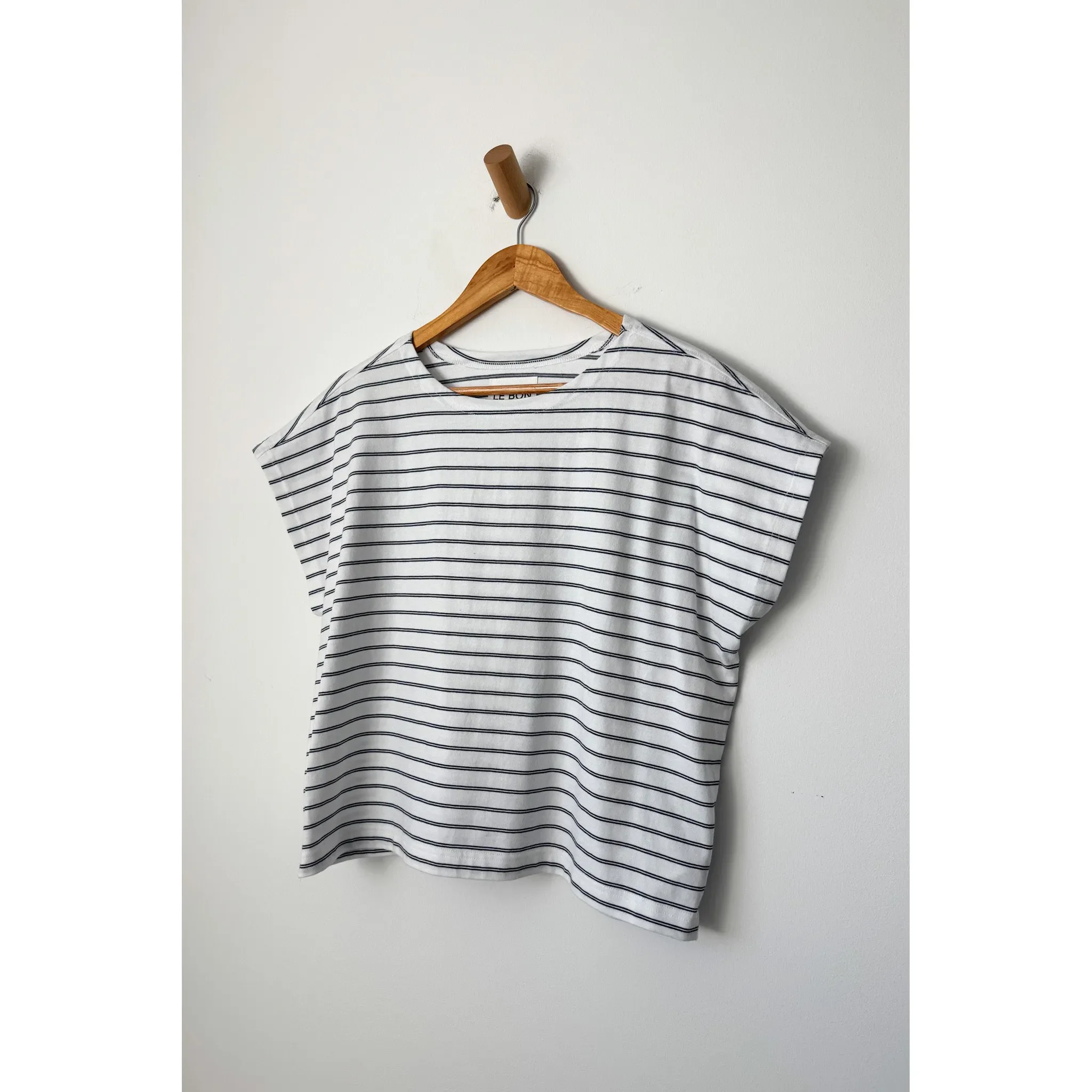 Le Bon Shoppe Chérie Tee, white / navy