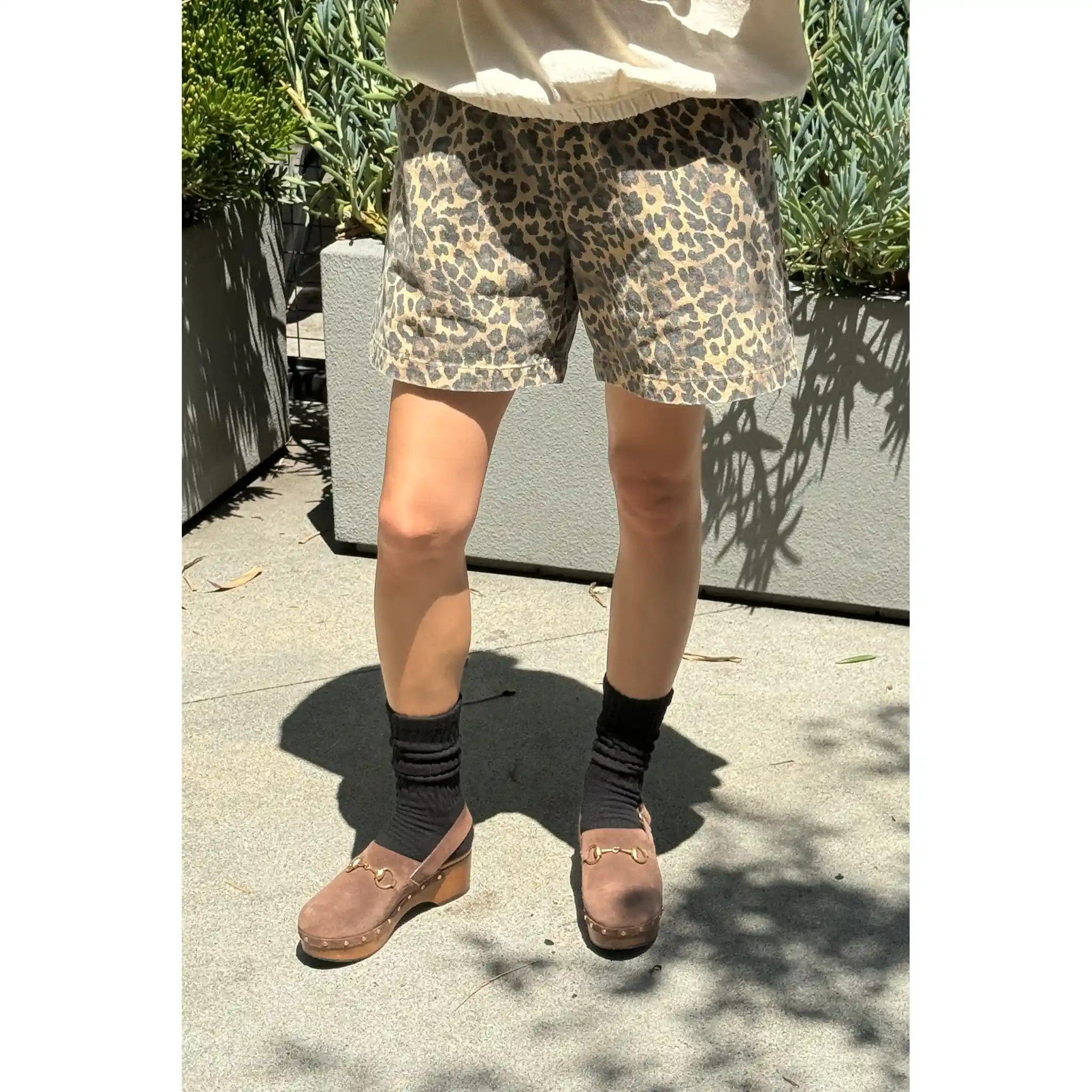 Le Bon Shoppe Womens City Shorts, leopard - Image 3