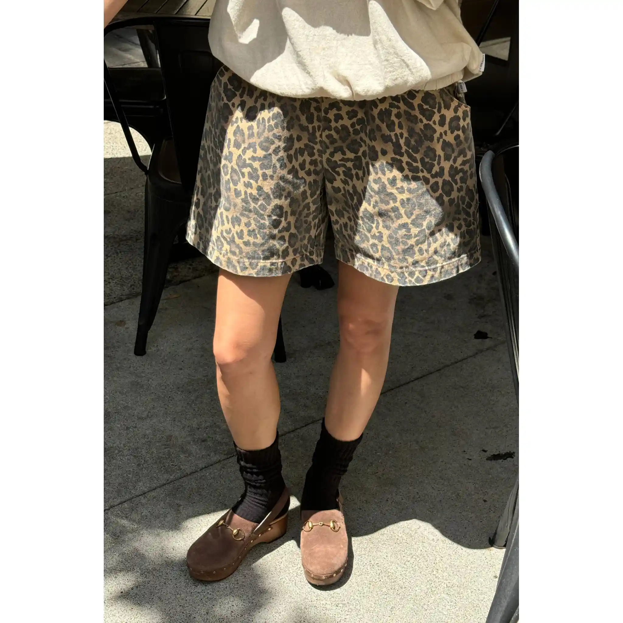 Le Bon Shoppe Womens City Shorts, leopard - Image 4