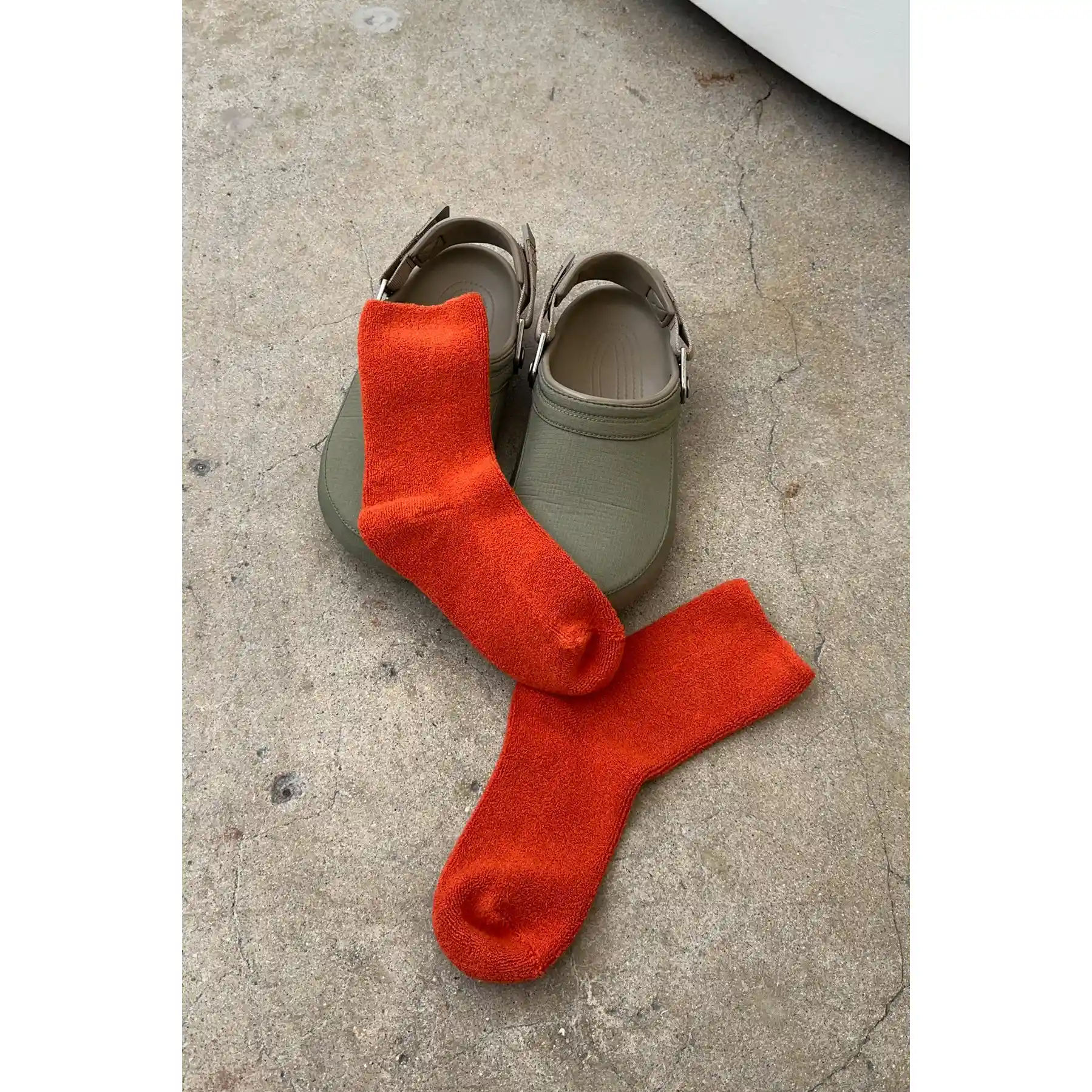 Le Bon Shoppe Womens Cloud Socks, burnt orange - Image 3