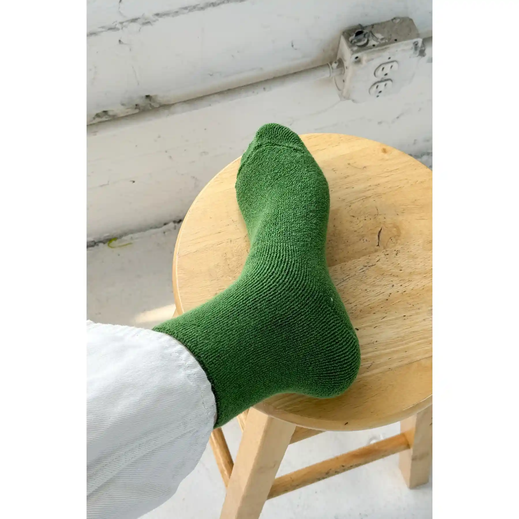 Le Bon Shoppe Womens Cloud Socks, kale - Image 3