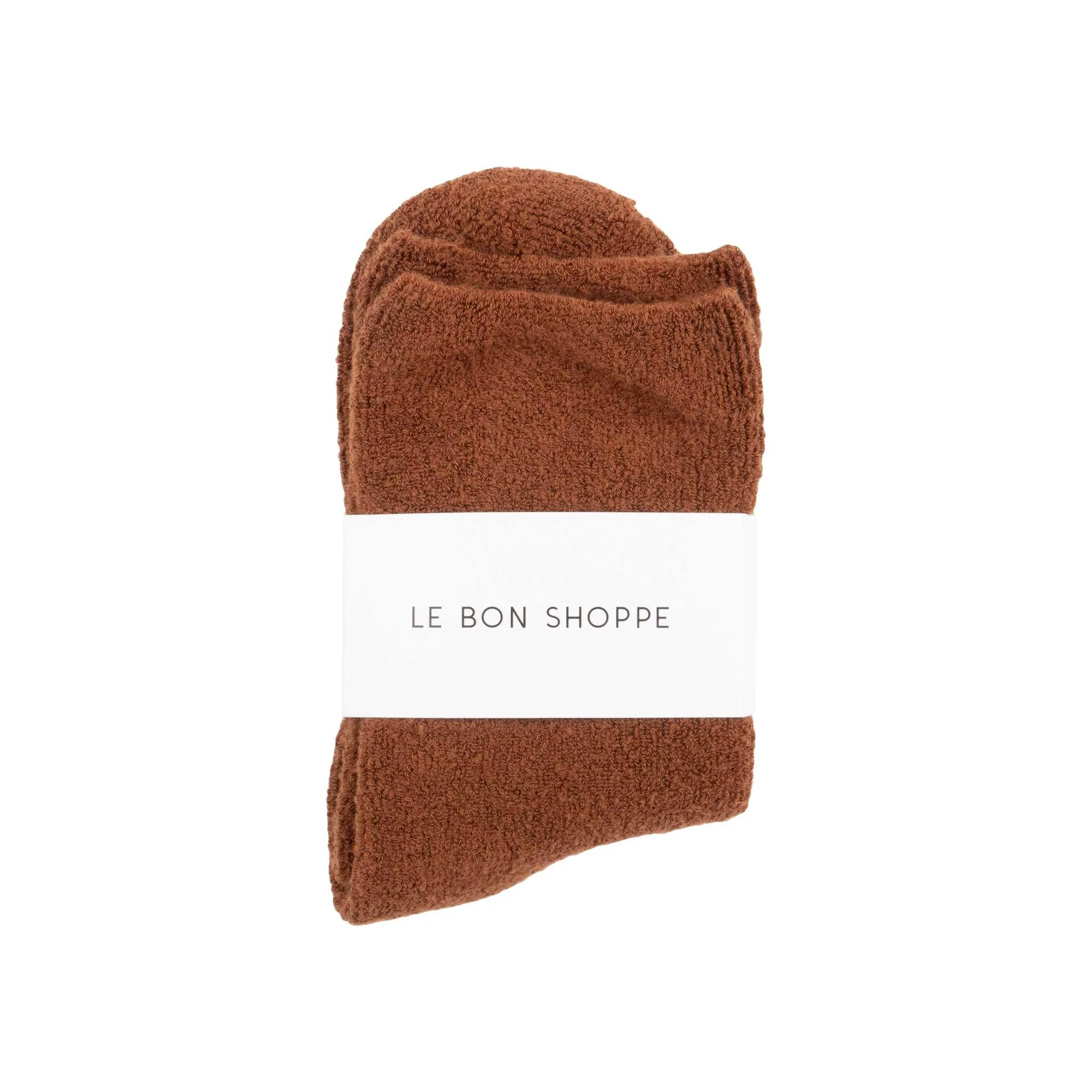 Le Bon Shoppe Cloud Socks, Sepia - Image 2