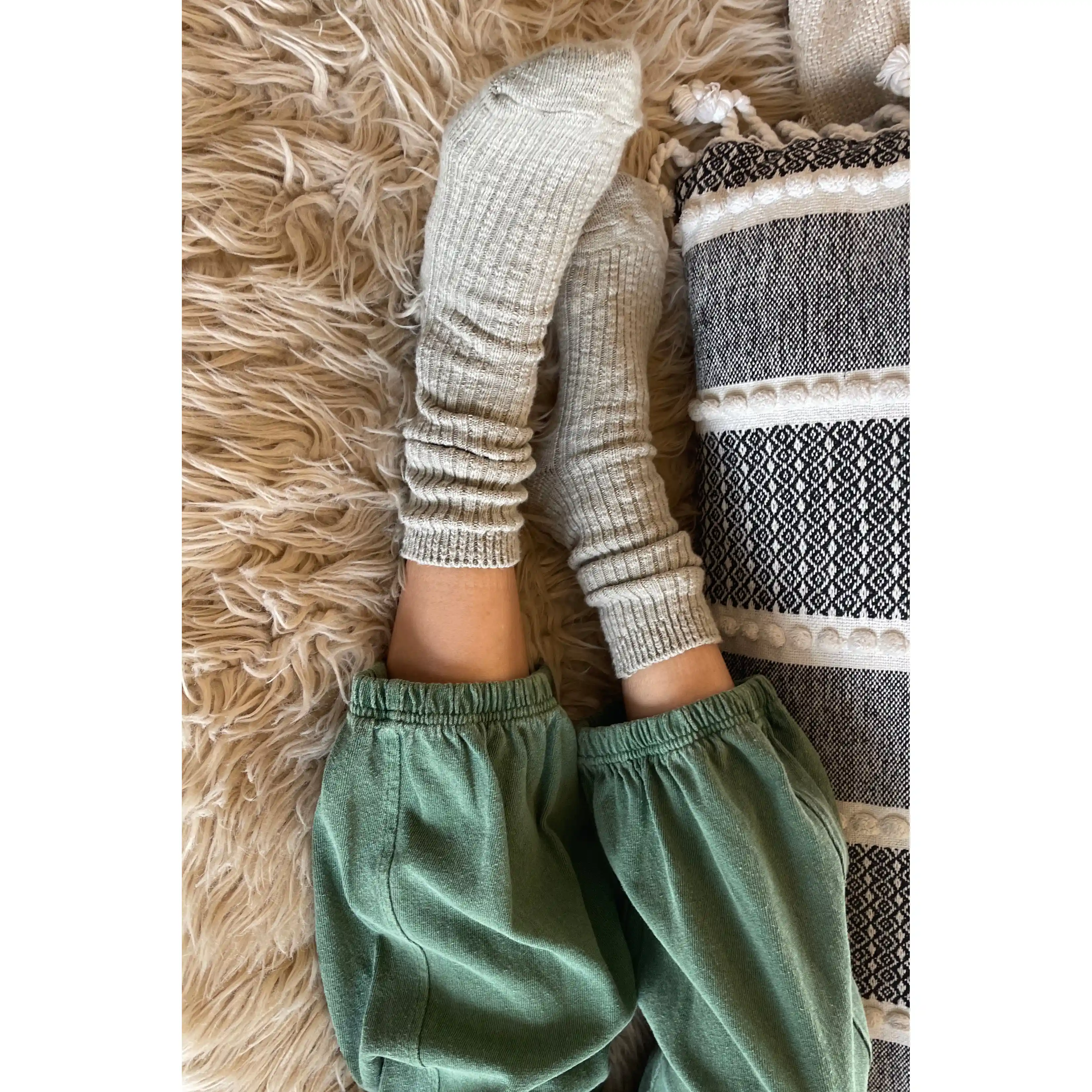 Le Bon Shoppe Cottage Socks, smoked sage - Image 4