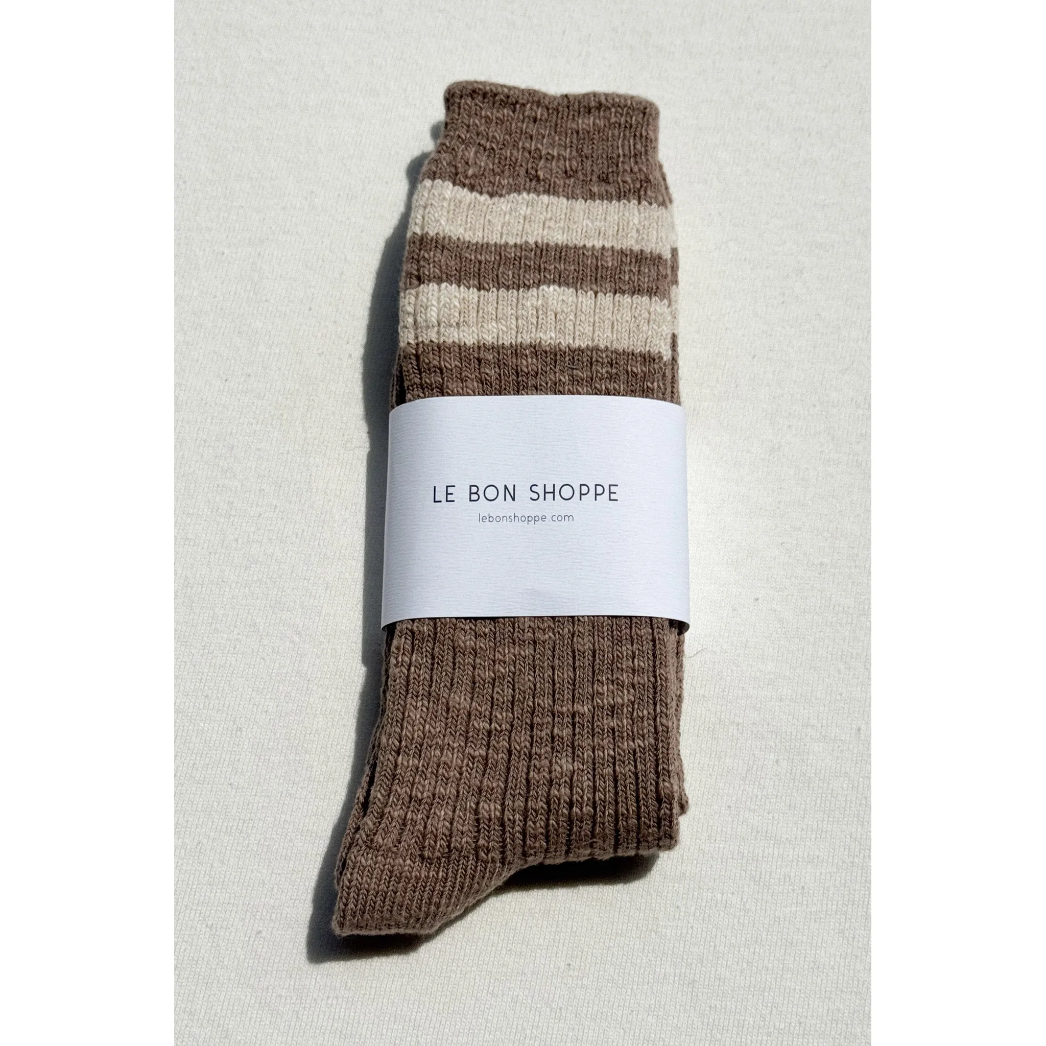 Le Bon Shoppe Cottage Varsity Socks, flax varsity - Image 4