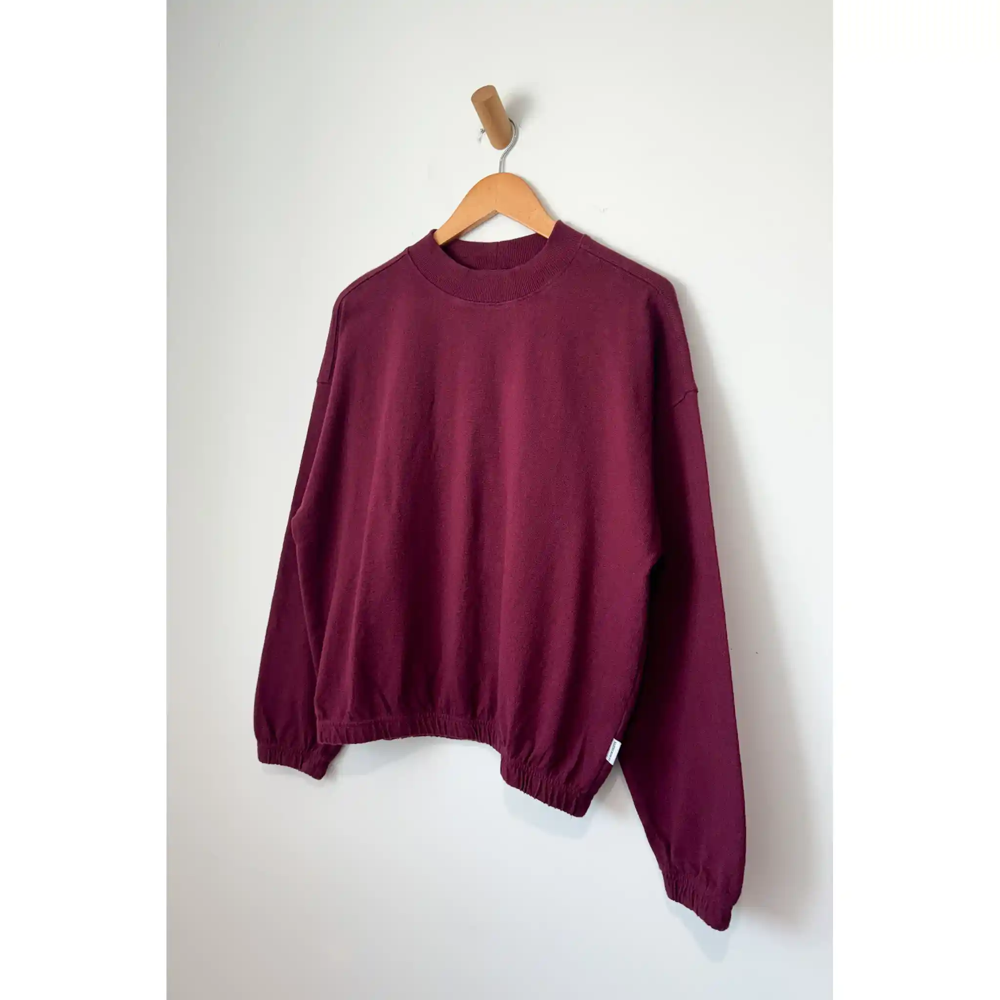 Le Bon Shoppe Womens Daisy Long Sleeve Top, carbernet - Image 2