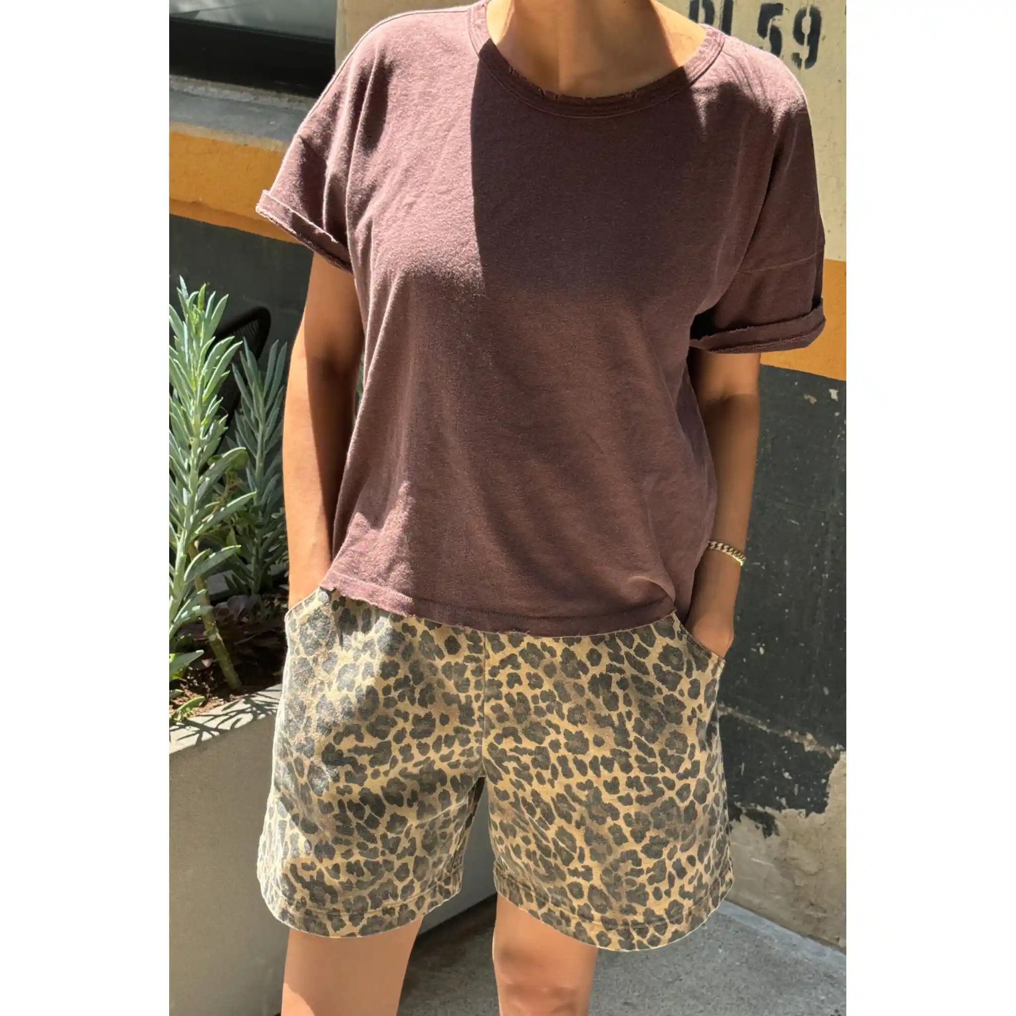 Le Bon Shoppe Womens Fille Tee, coffee - Image 2