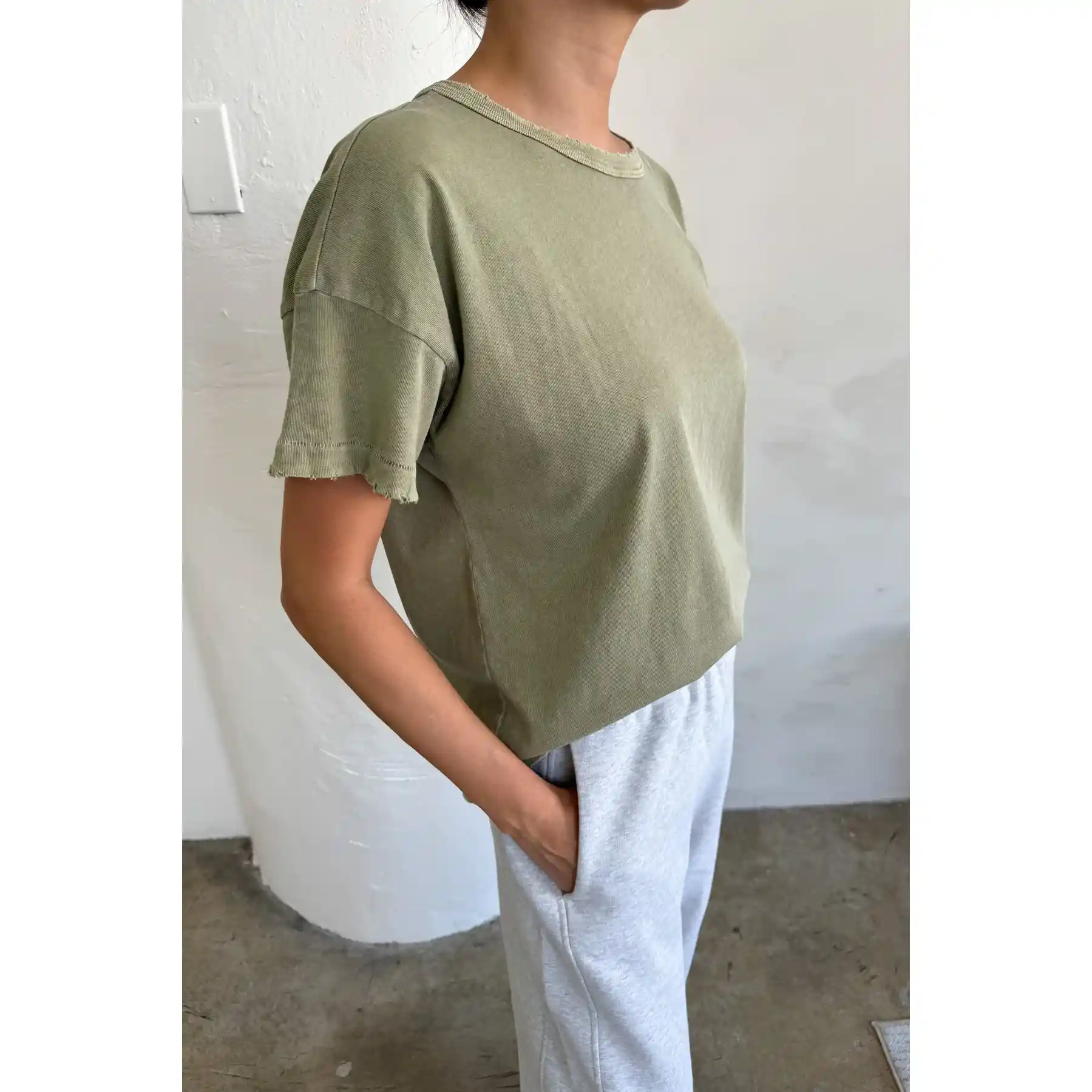 Le Bon Shoppe Womens Fille Tee, pistachio - Image 4