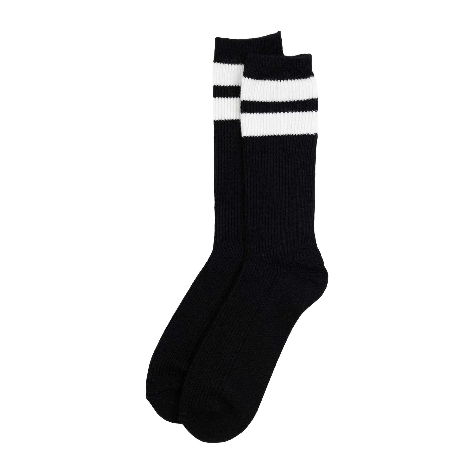 Le Bon Shoppe Grandpa Socks, black/sugar stripe