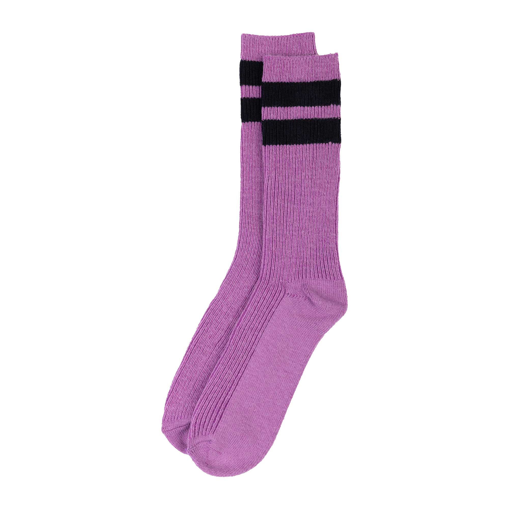 Le Bon Shoppe Womens Grandpa Stripe Socks, Orchid/Navy