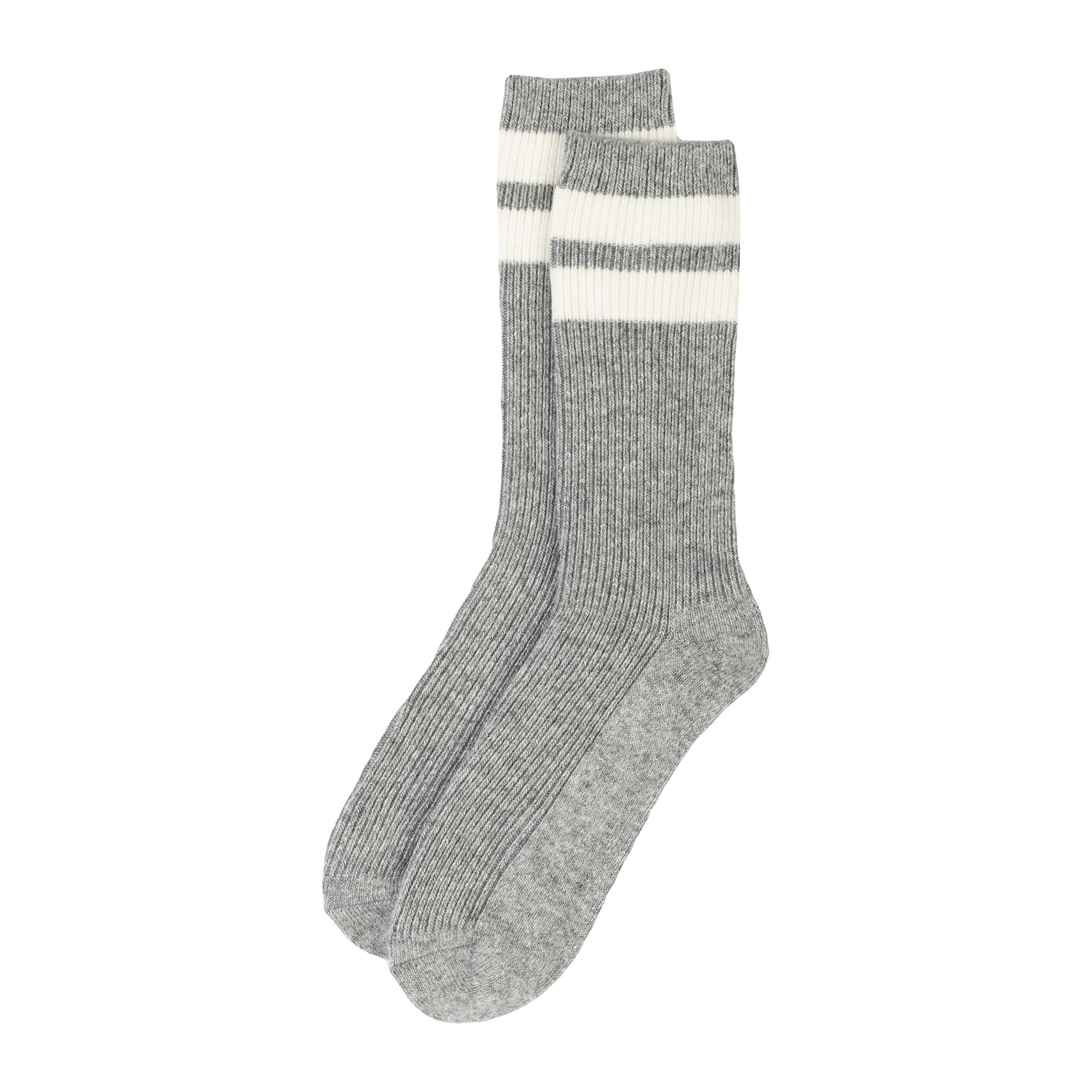 Le Bon Shoppe Womens Grandpa Stripe Socks, Stone/Sugar