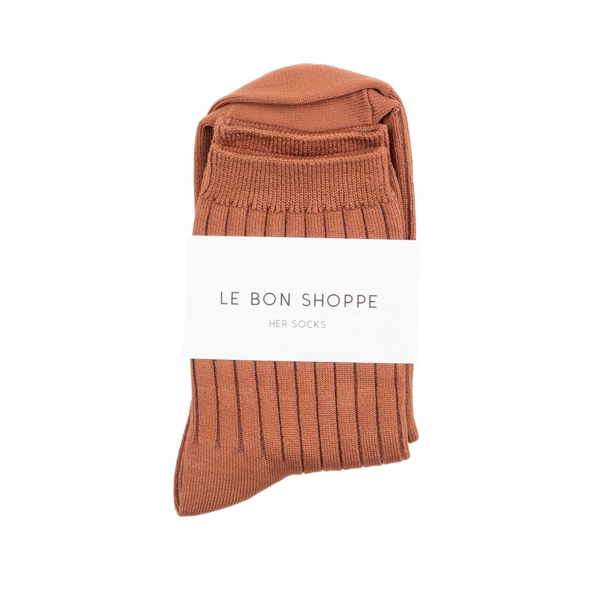 Le Bon Shoppe Her Socks, Caramel - Image 2