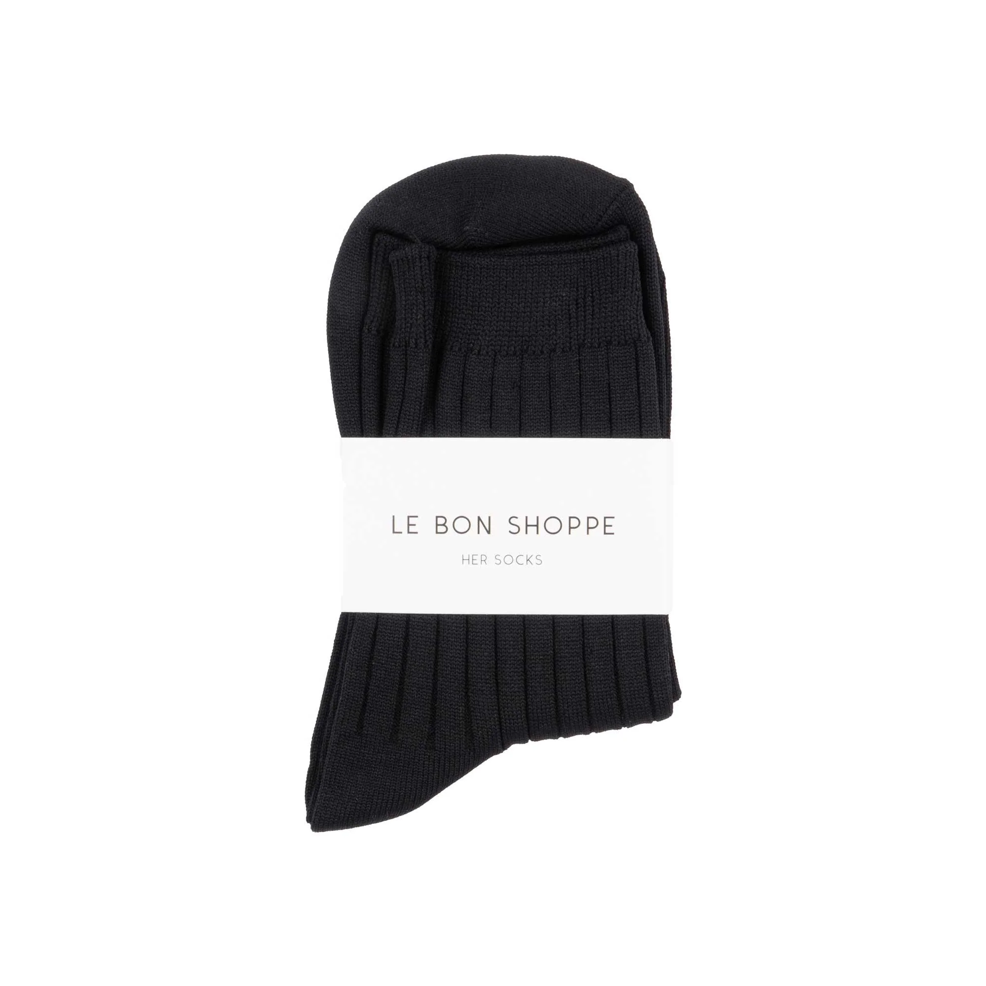 Le Bon Shoppe Her Socks, Onyx - Image 2