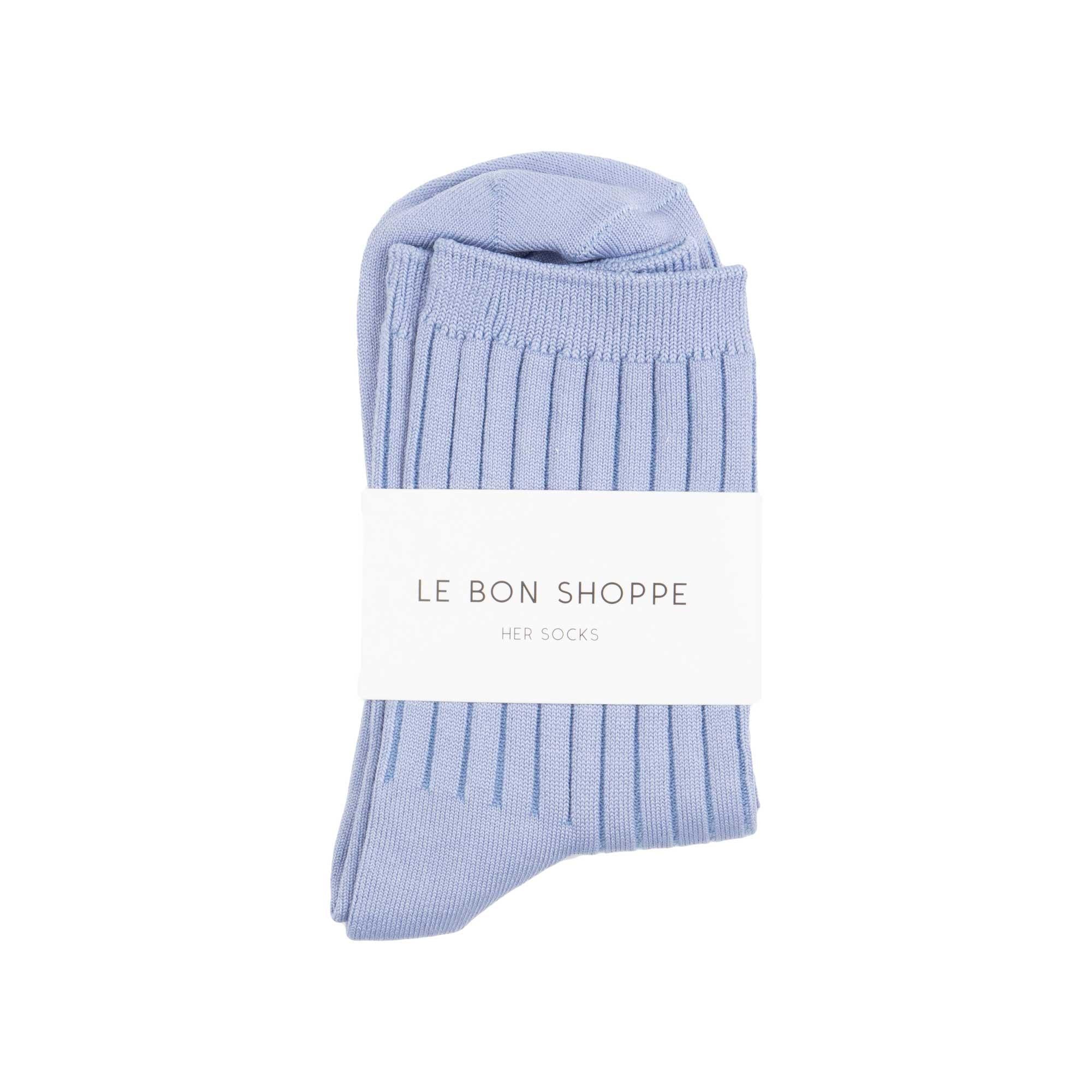 Le Bon Shoppe Her Socks, Periwinkle - Image 2