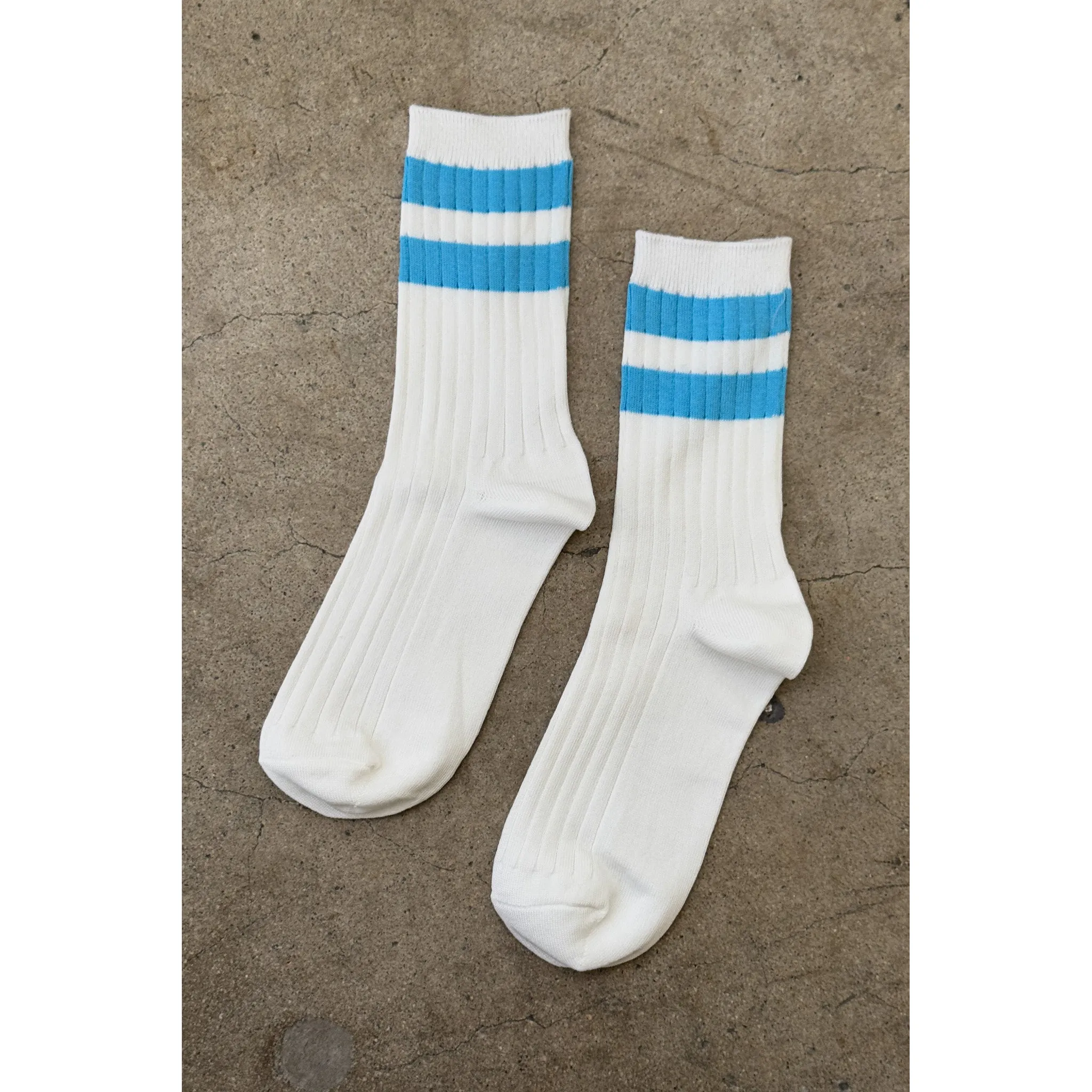 Le Bon Shoppe Her Socks - Varsity, blue stripe - Image 3
